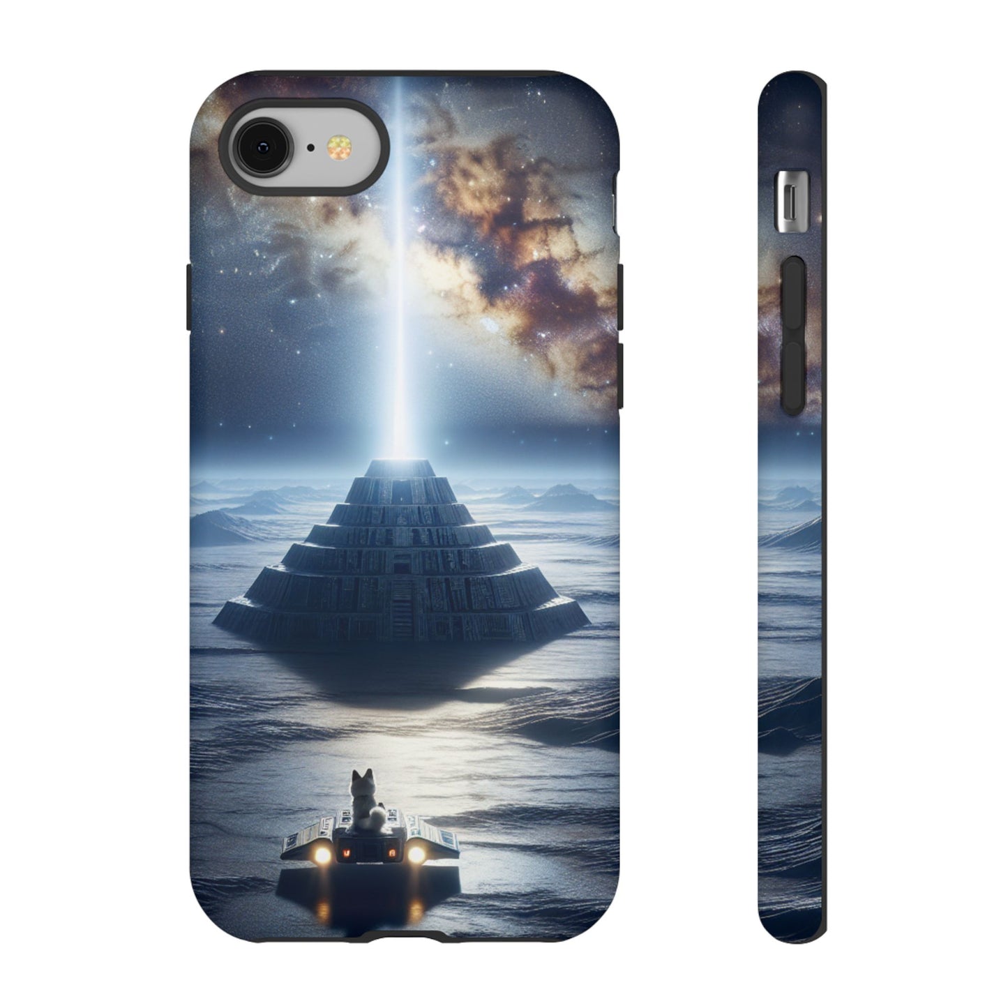 61C Akita Space Adventure Phone Case – Dual-Layer Protective Cover for iPhone & Android