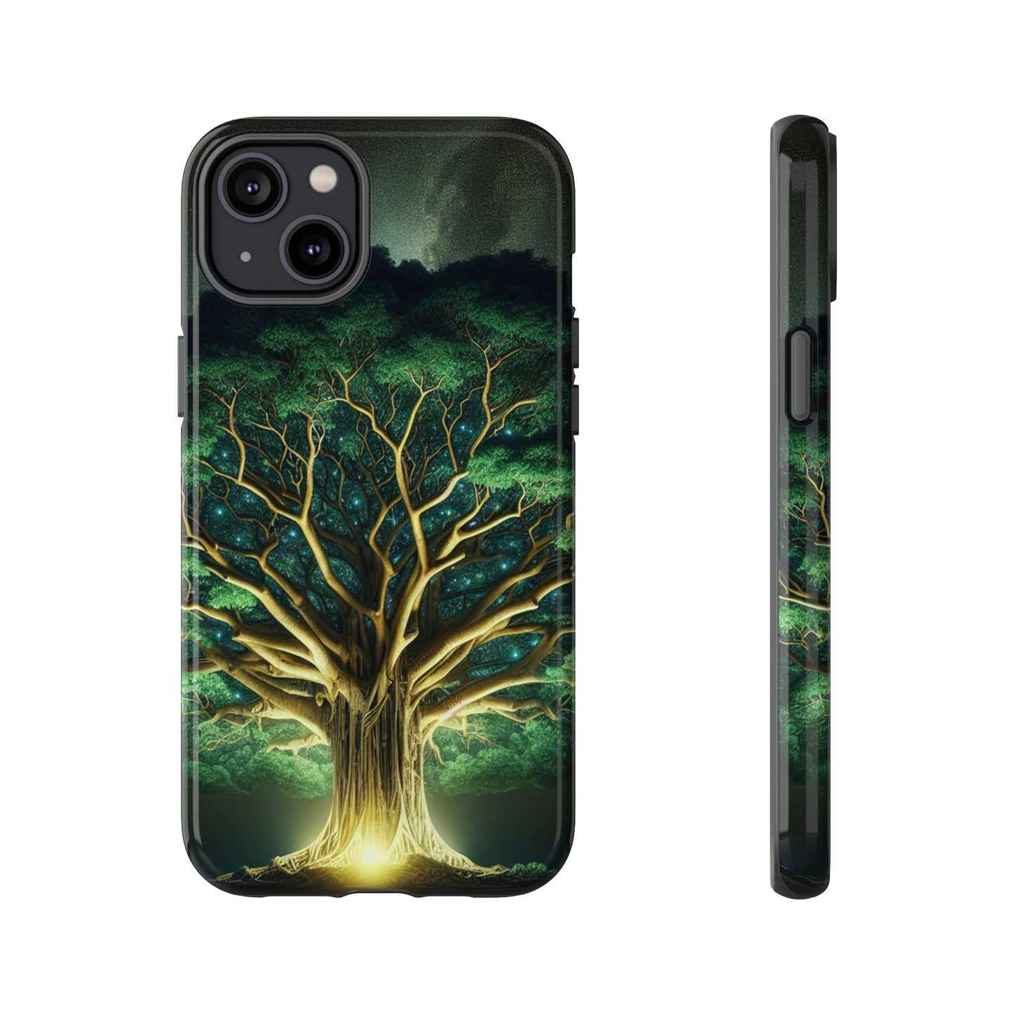 63B1 Tree of Life Nature Art Phone Case – Glossy or Matte Dual-Layer Cover for iPhone & Android