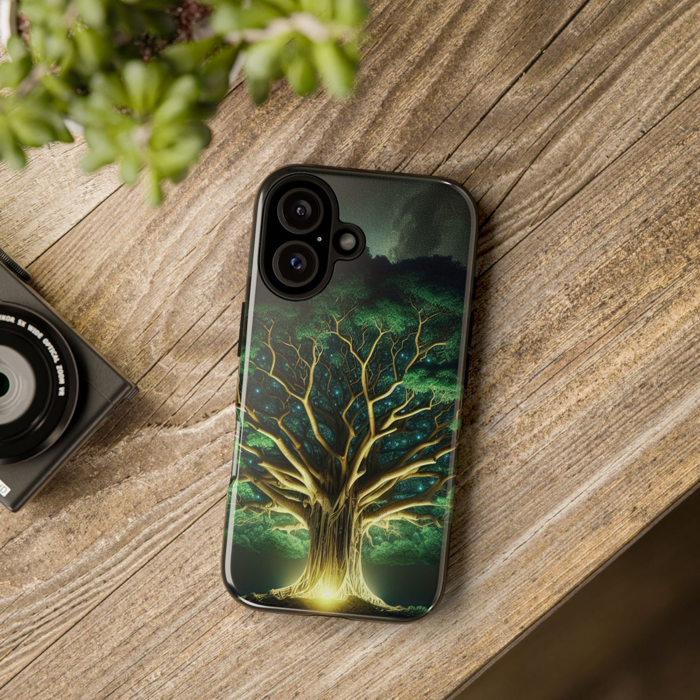 63B1 Tree of Life Nature Art Phone Case – Glossy or Matte Dual-Layer Cover for iPhone & Android