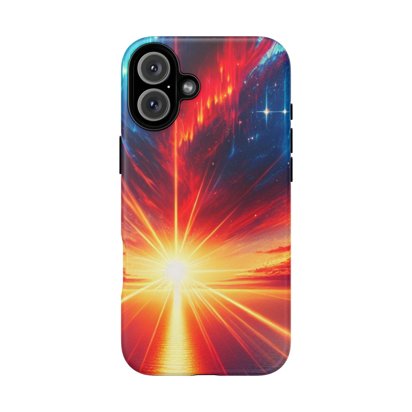 63B2 Sunrise Landscape Art Phone Case – Glossy or Matte Dual-Layer Cover for iPhone & Android