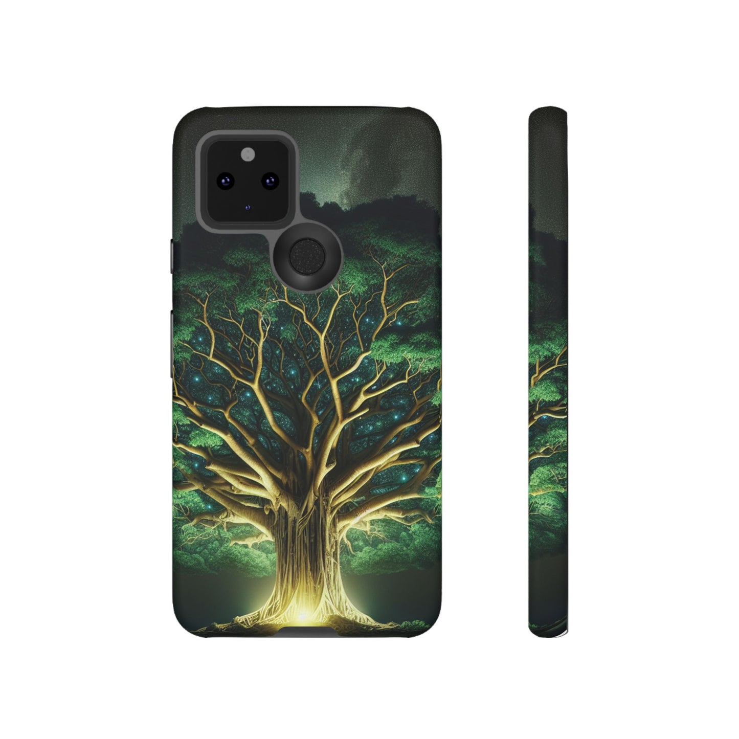 63B1 Tree of Life Nature Art Phone Case – Glossy or Matte Dual-Layer Cover for iPhone & Android