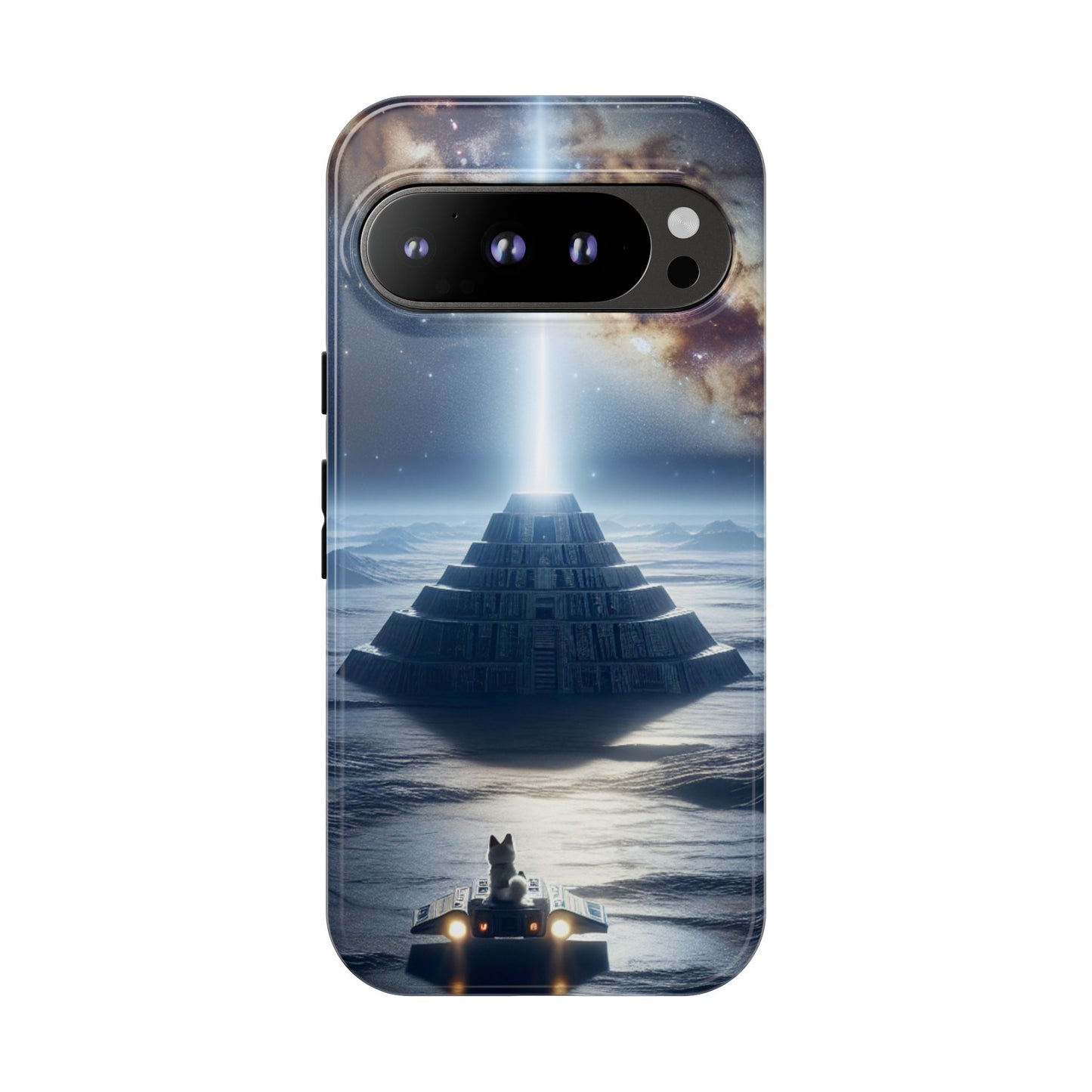 61C Akita Space Adventure Phone Case – Dual-Layer Protective Cover for iPhone & Android
