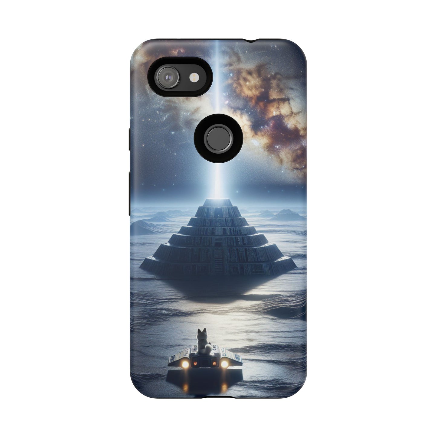 61C Akita Space Adventure Phone Case – Dual-Layer Protective Cover for iPhone & Android