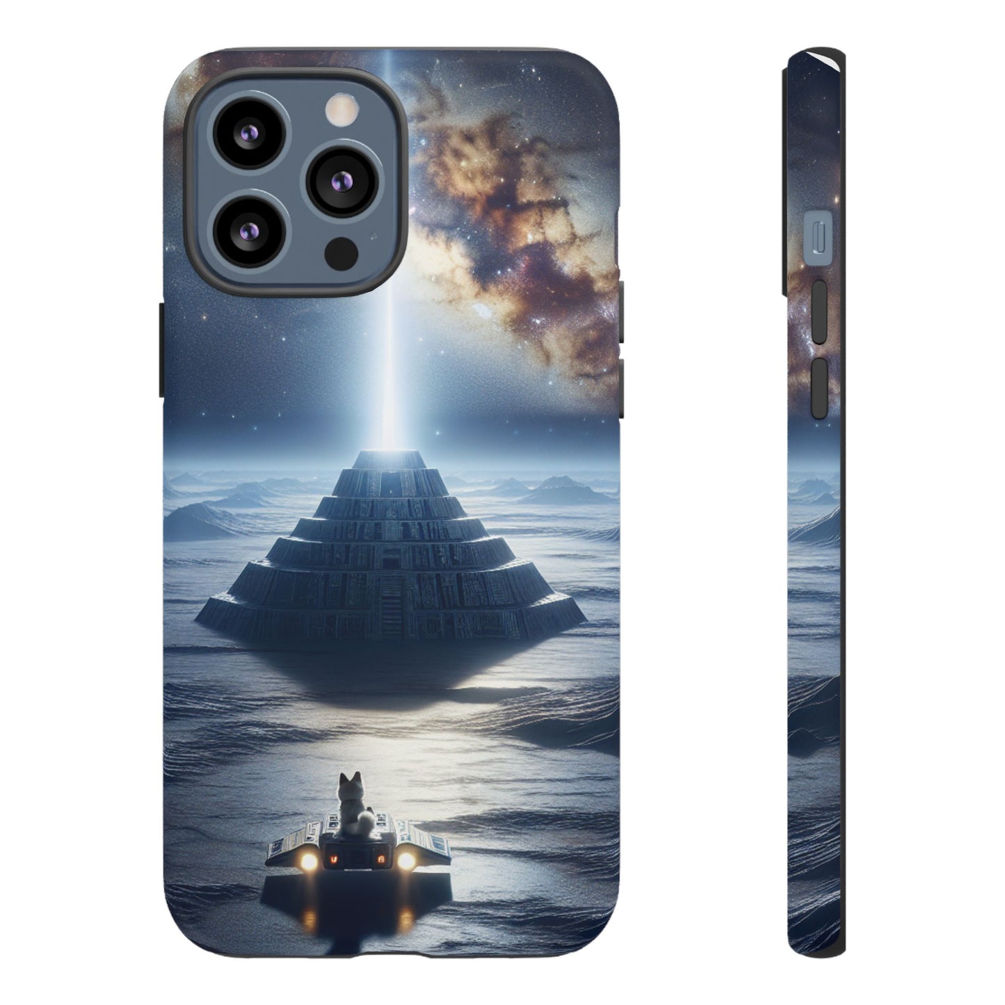 61C Akita Space Adventure Phone Case – Dual-Layer Protective Cover for iPhone & Android