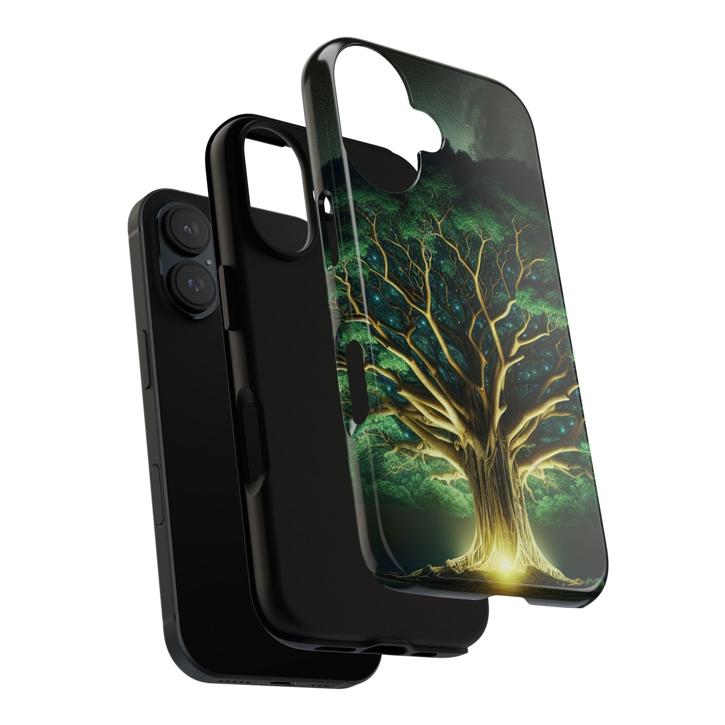 63B1 Tree of Life Nature Art Phone Case – Glossy or Matte Dual-Layer Cover for iPhone & Android