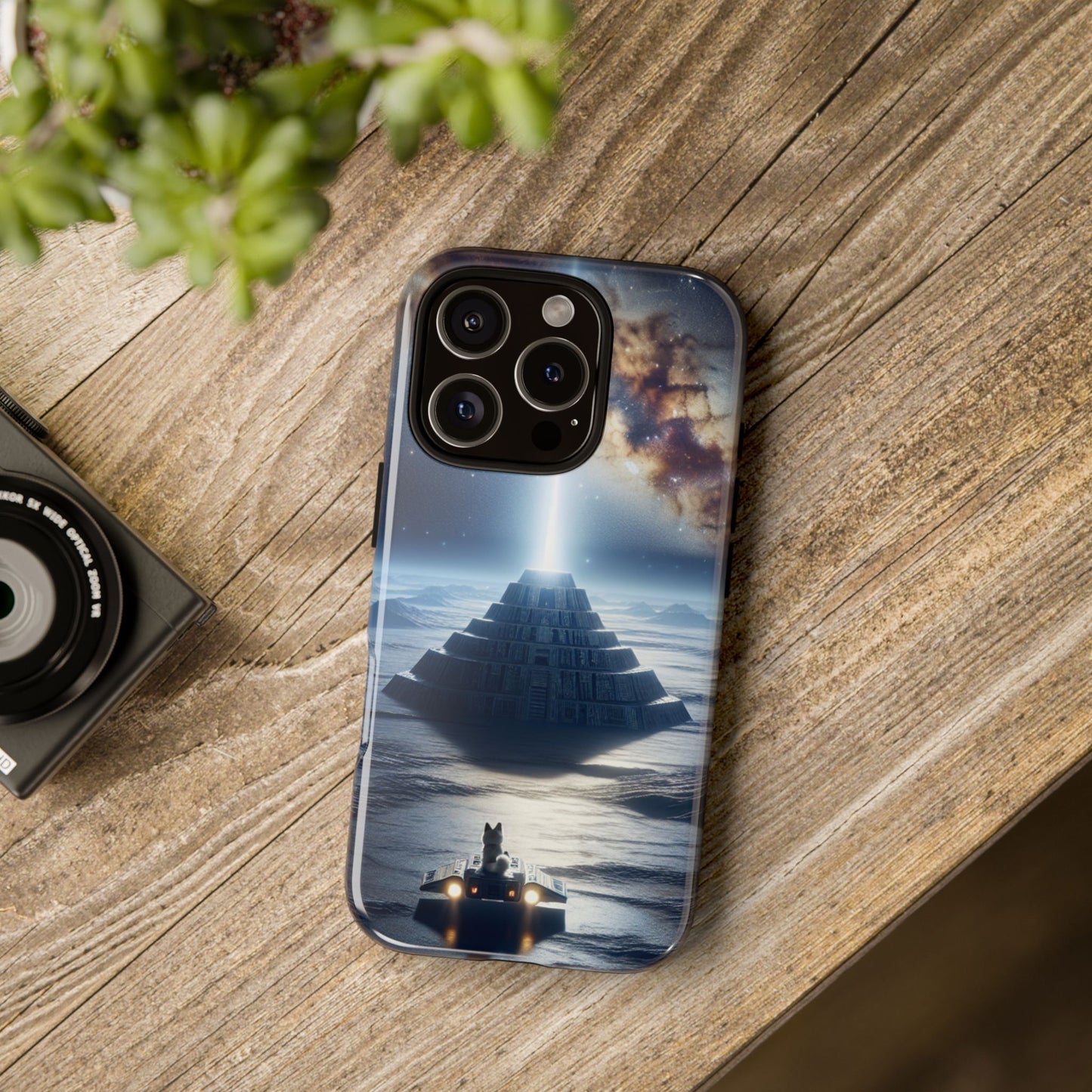 61C Akita Space Adventure Phone Case – Dual-Layer Protective Cover for iPhone & Android