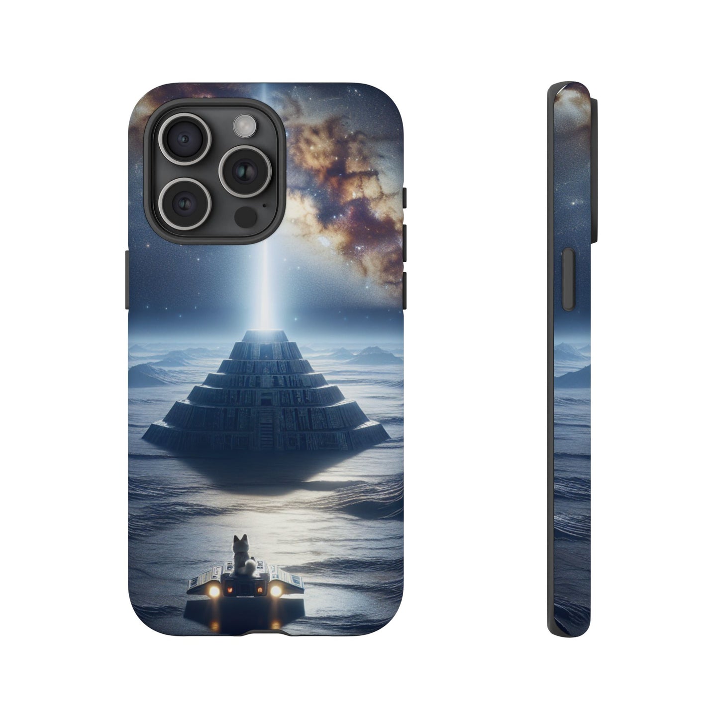 61C Akita Space Adventure Phone Case – Dual-Layer Protective Cover for iPhone & Android