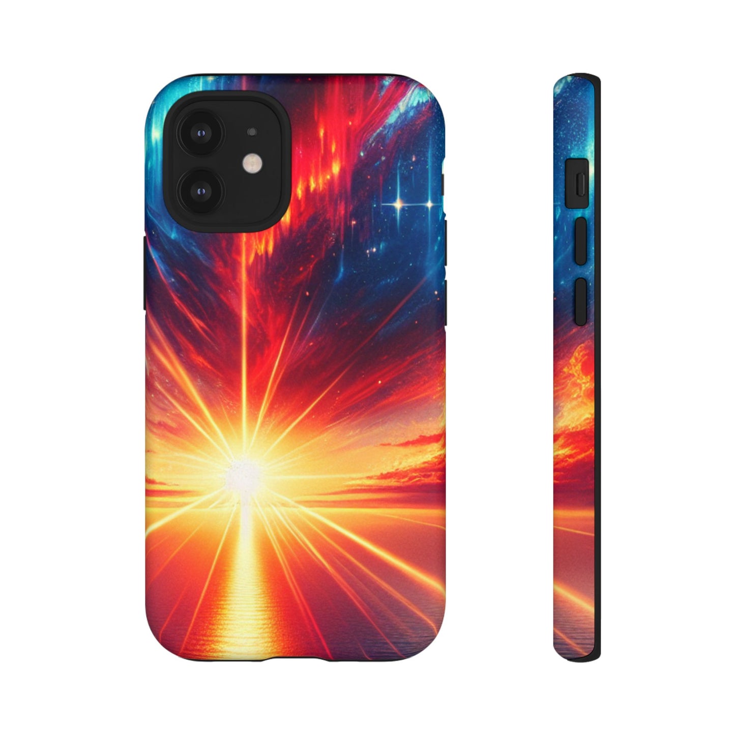 63B2 Sunrise Landscape Art Phone Case – Glossy or Matte Dual-Layer Cover for iPhone & Android
