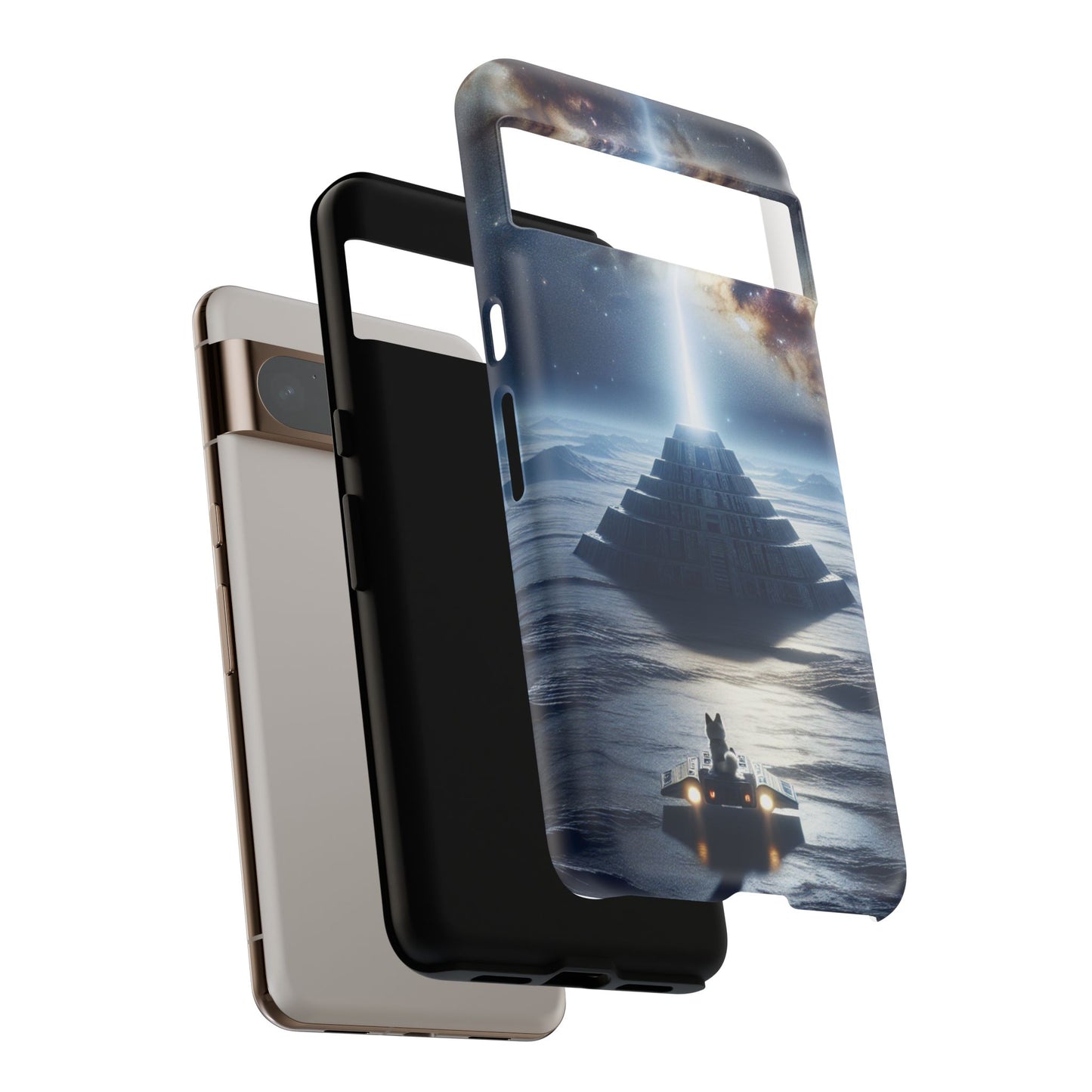 61C Akita Space Adventure Phone Case – Dual-Layer Protective Cover for iPhone & Android