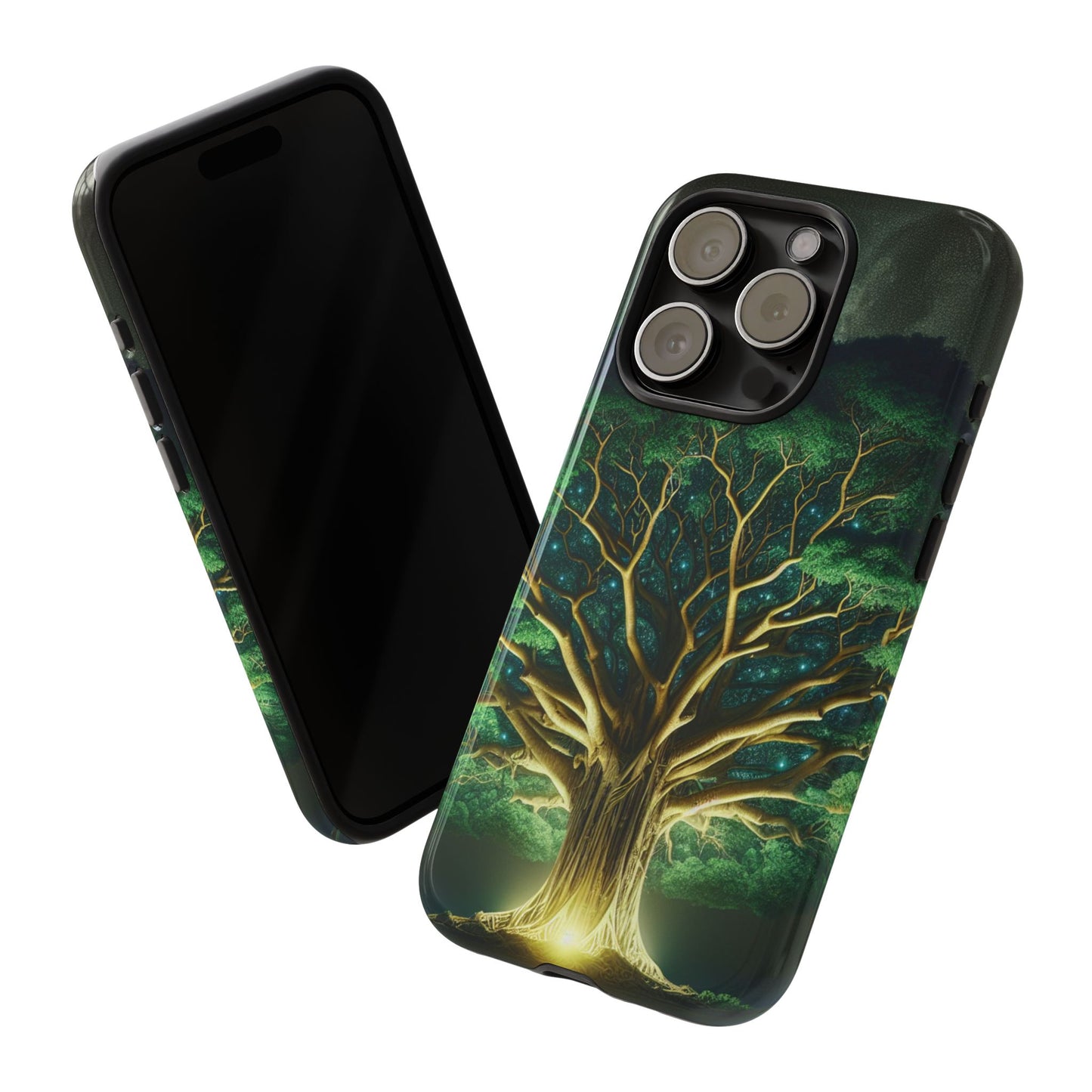 63B1 Tree of Life Nature Art Phone Case – Glossy or Matte Dual-Layer Cover for iPhone & Android