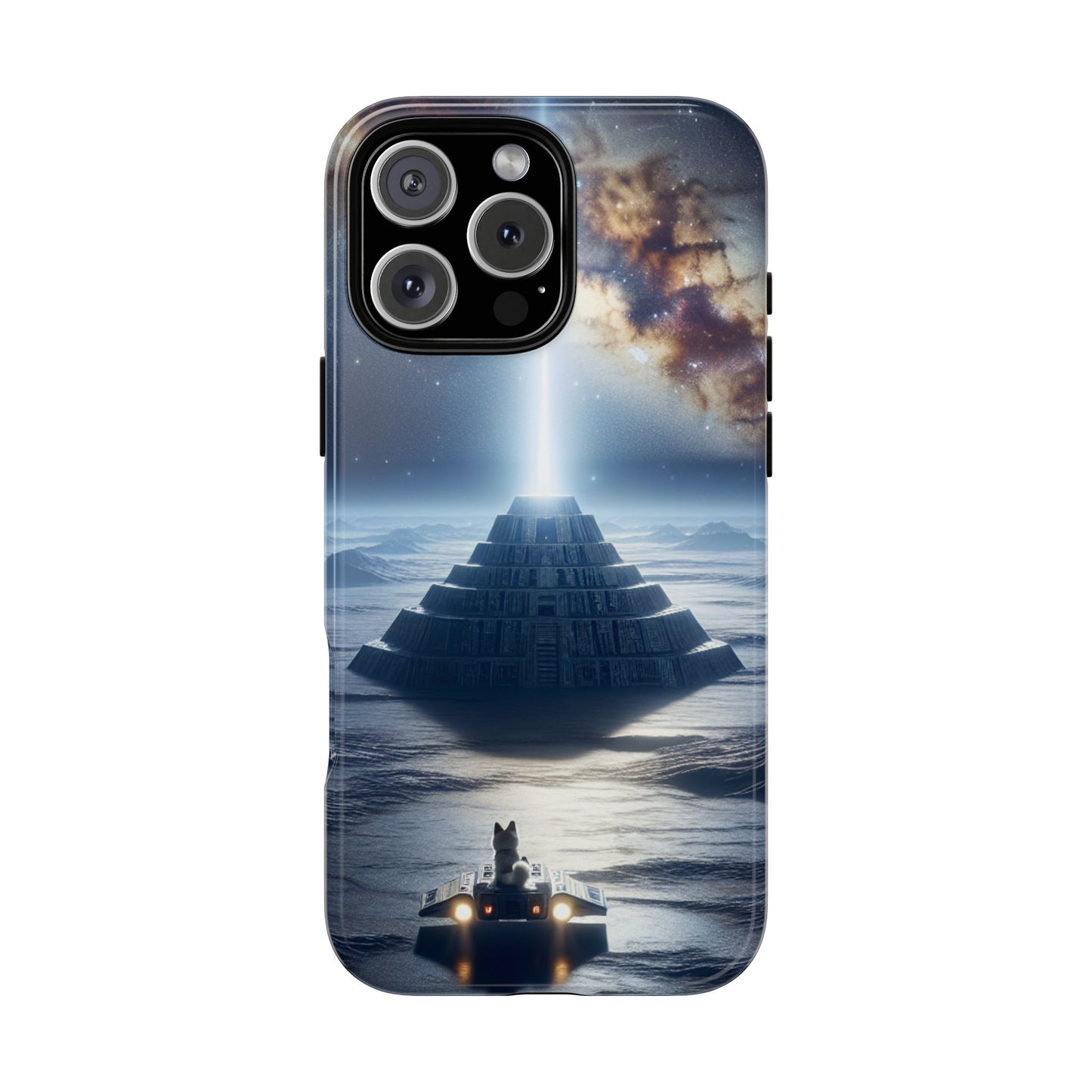 61C Akita Space Adventure Phone Case – Dual-Layer Protective Cover for iPhone & Android