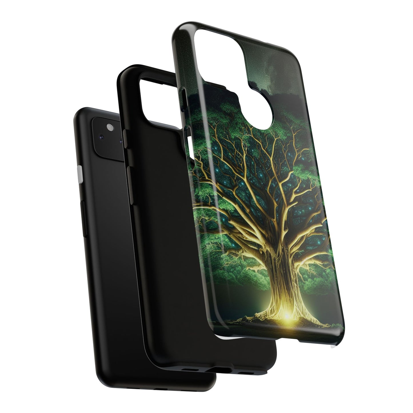 63B1 Tree of Life Nature Art Phone Case – Glossy or Matte Dual-Layer Cover for iPhone & Android
