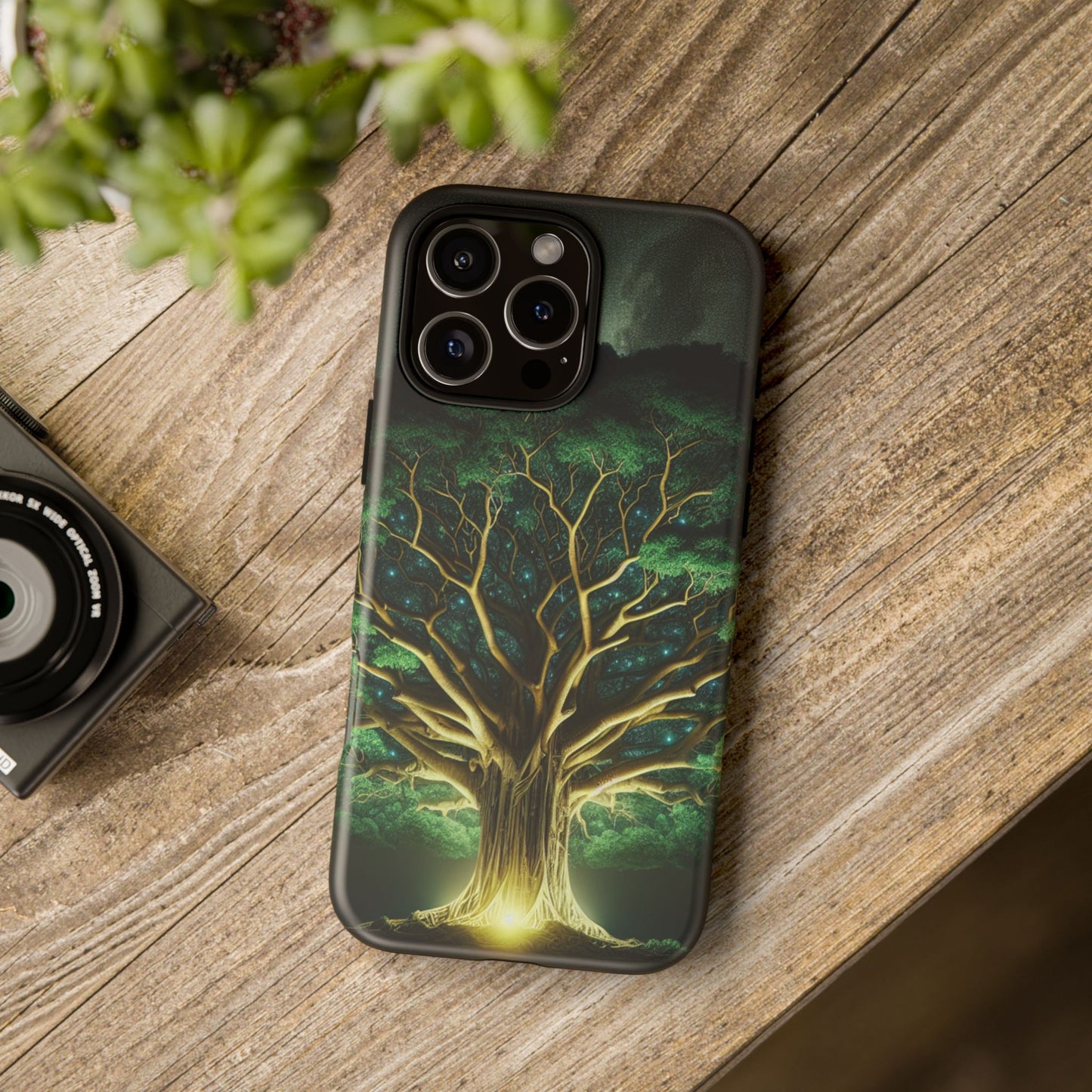 63B1 Tree of Life Nature Art Phone Case – Glossy or Matte Dual-Layer Cover for iPhone & Android