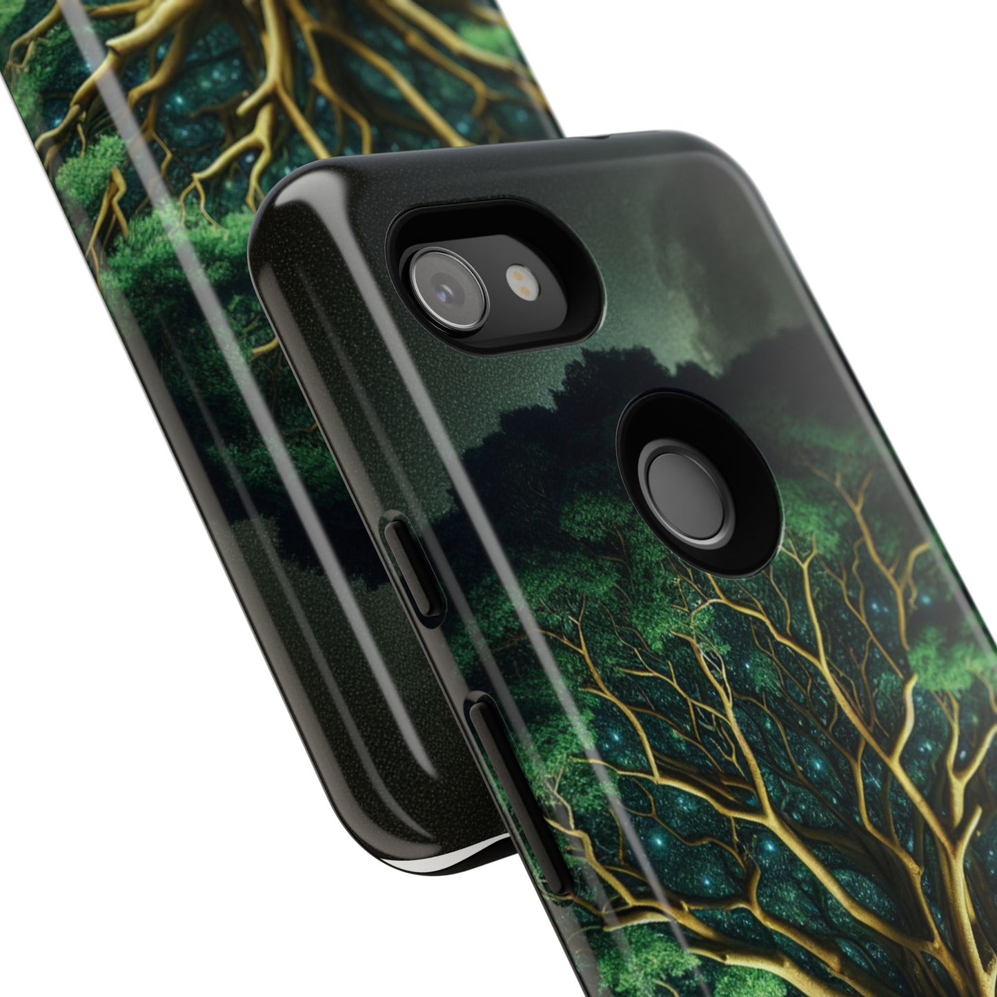 63B1 Tree of Life Nature Art Phone Case – Glossy or Matte Dual-Layer Cover for iPhone & Android