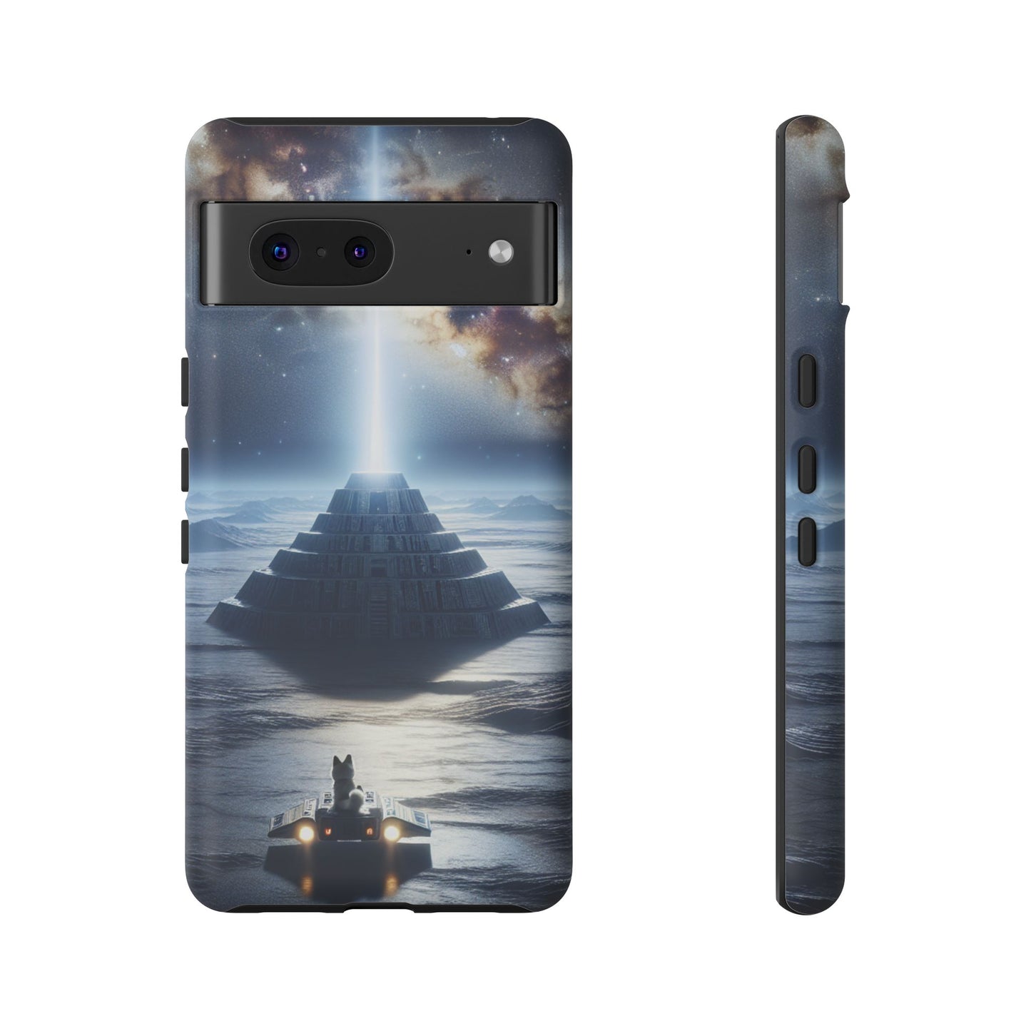 61C Akita Space Adventure Phone Case – Dual-Layer Protective Cover for iPhone & Android
