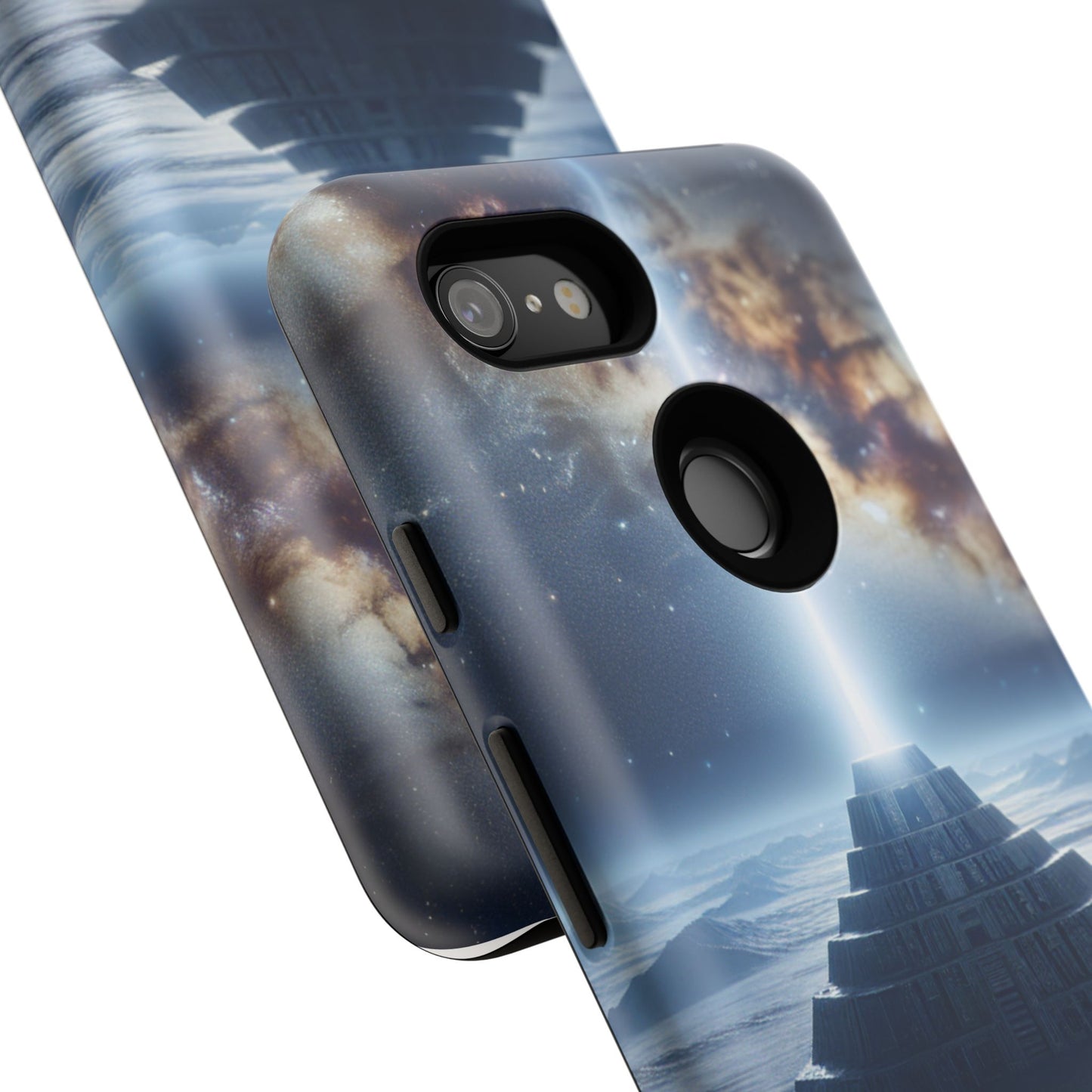 61C Akita Space Adventure Phone Case – Dual-Layer Protective Cover for iPhone & Android