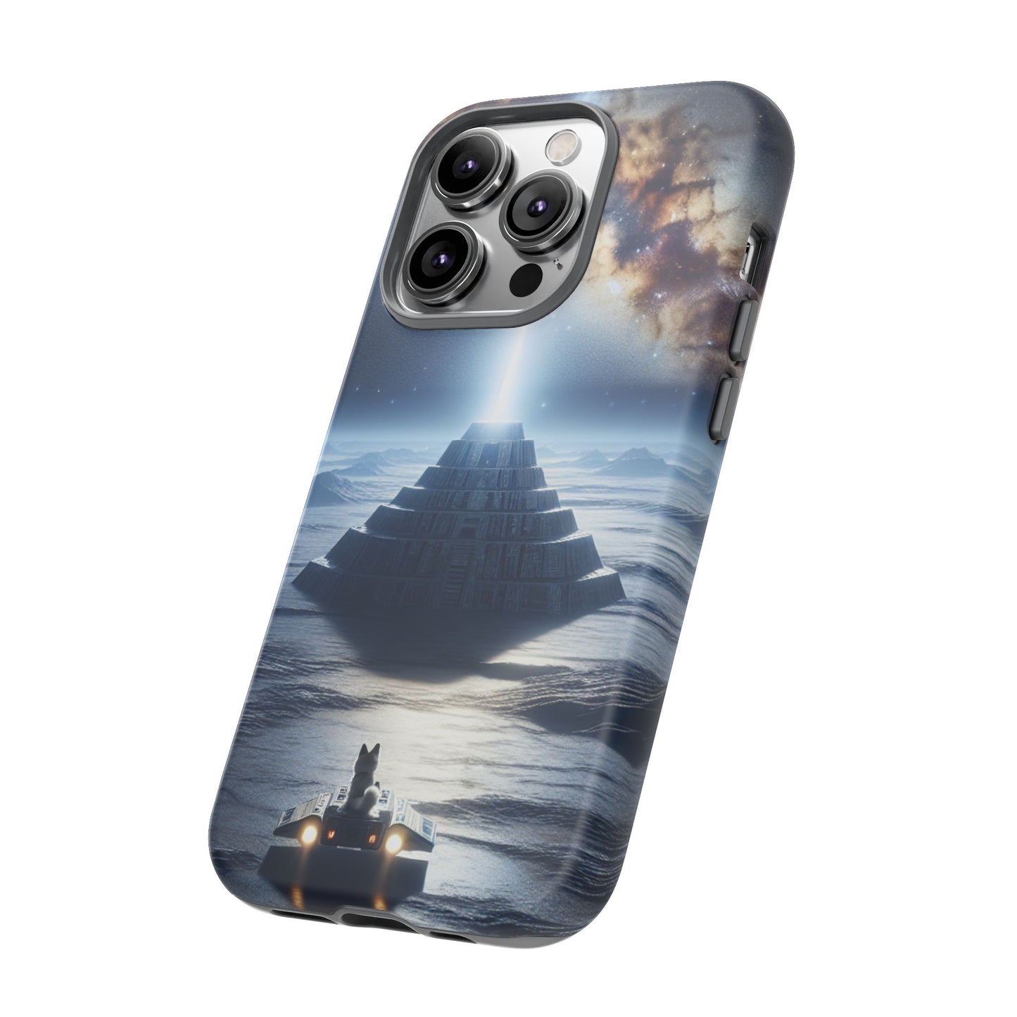 61C Akita Space Adventure Phone Case – Dual-Layer Protective Cover for iPhone & Android