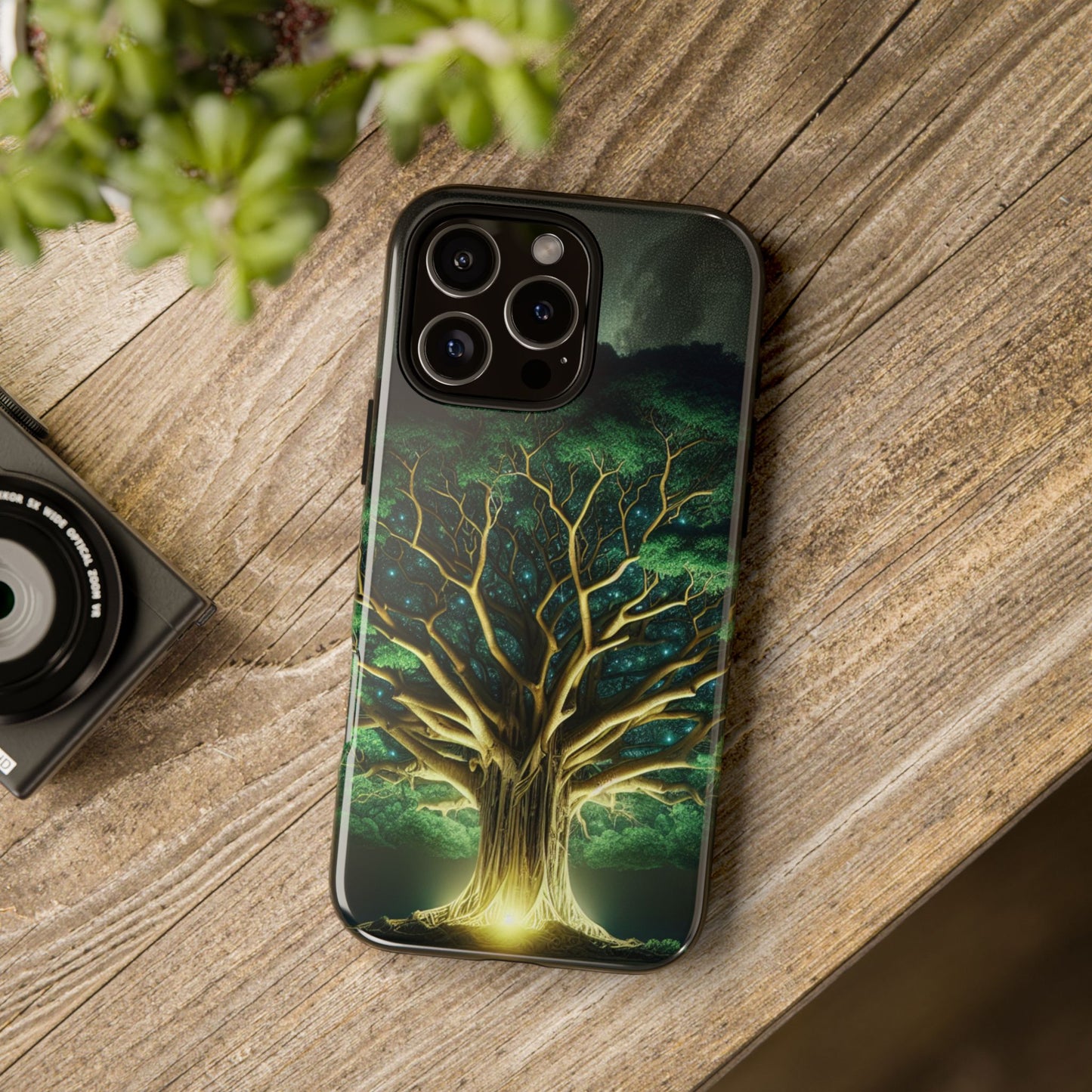 63B1 Tree of Life Nature Art Phone Case – Glossy or Matte Dual-Layer Cover for iPhone & Android