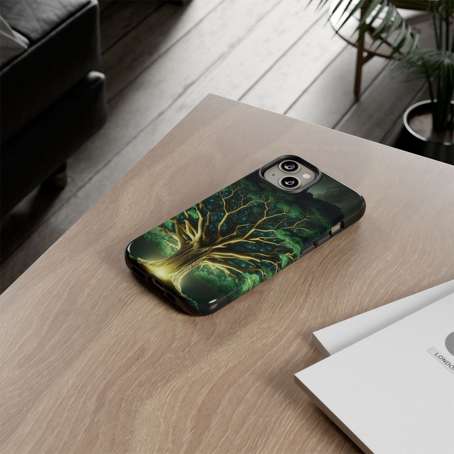 63B1 Tree of Life Nature Art Phone Case – Glossy or Matte Dual-Layer Cover for iPhone & Android