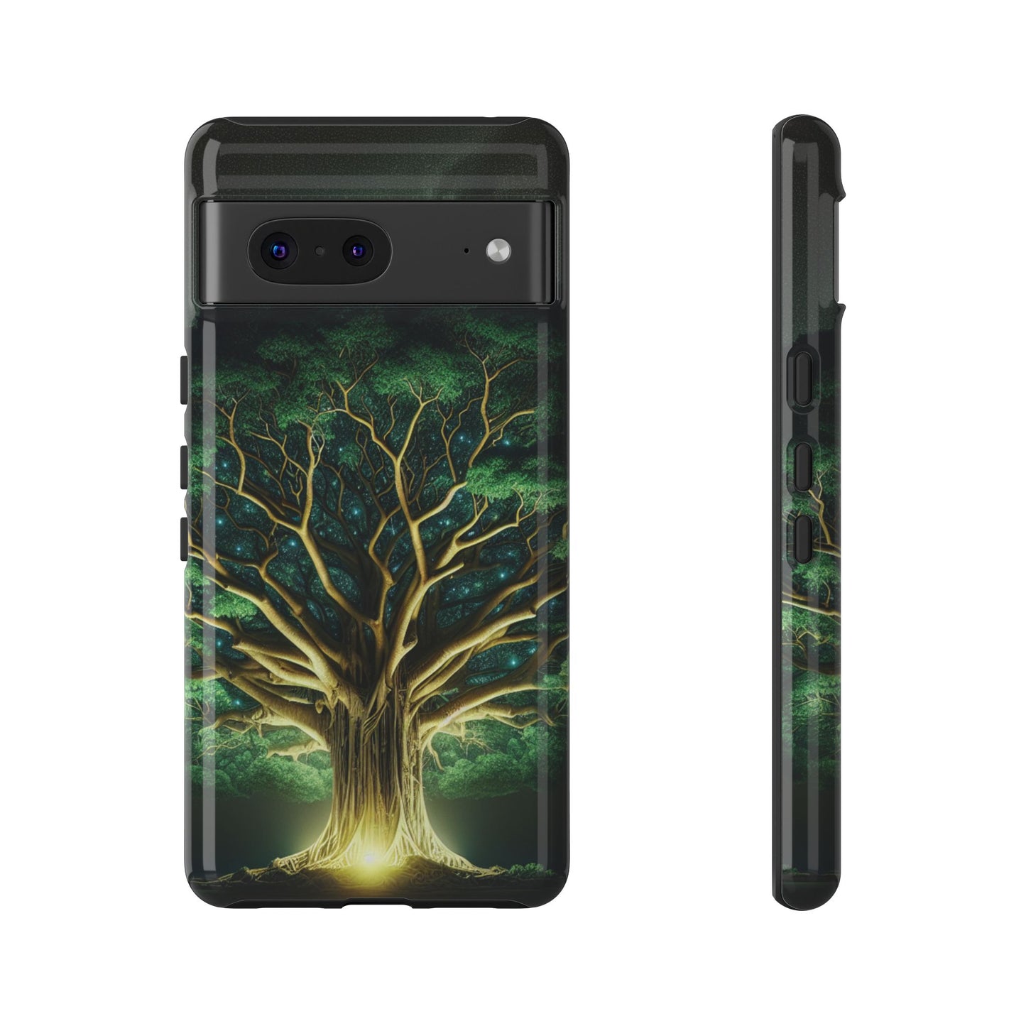 63B1 Tree of Life Nature Art Phone Case – Glossy or Matte Dual-Layer Cover for iPhone & Android