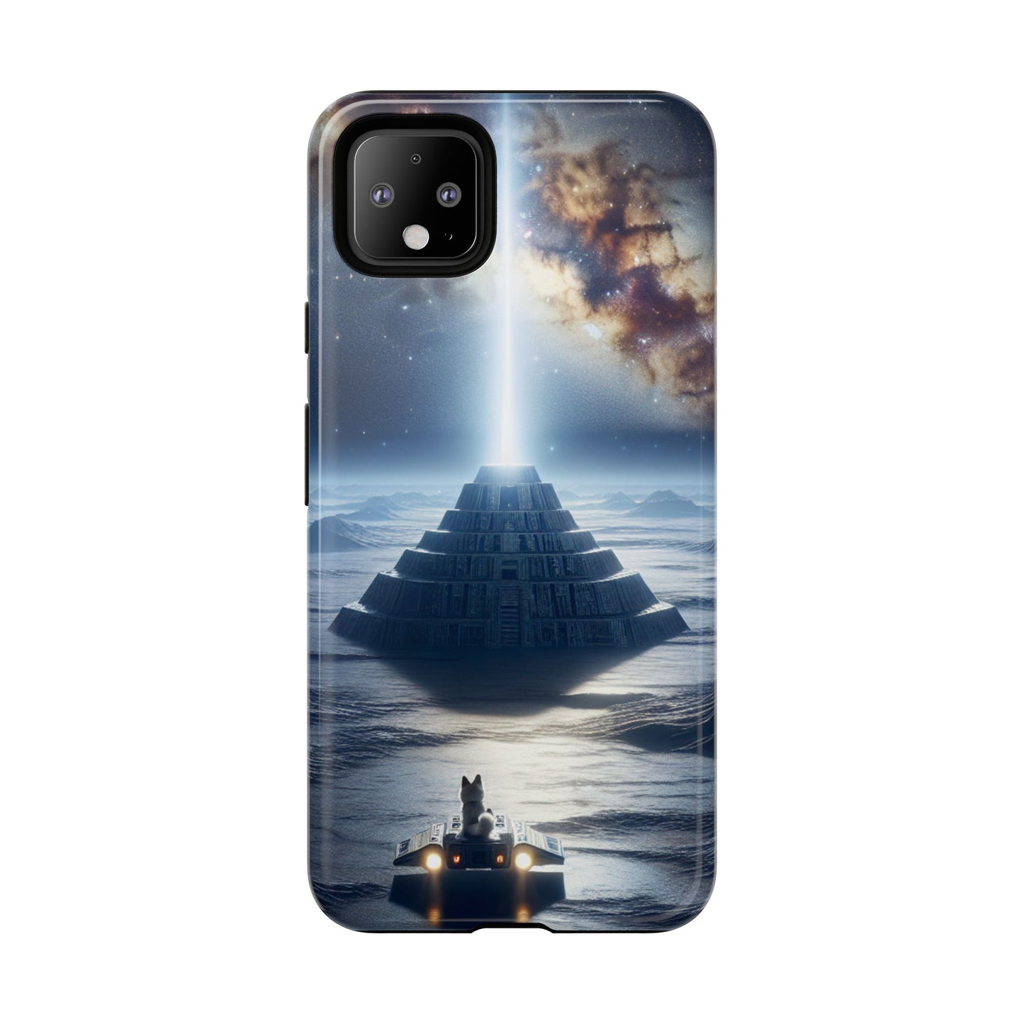 61C Akita Space Adventure Phone Case – Dual-Layer Protective Cover for iPhone & Android