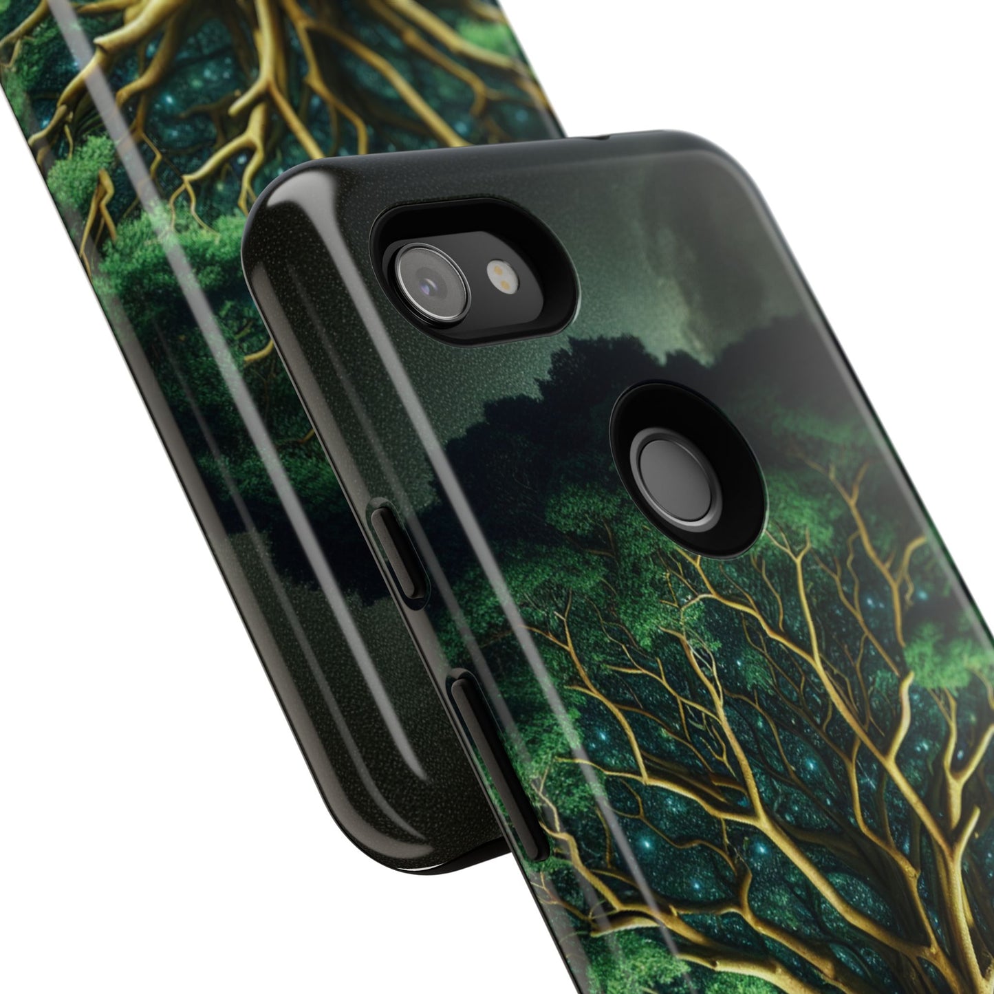 63B1 Tree of Life Nature Art Phone Case – Glossy or Matte Dual-Layer Cover for iPhone & Android