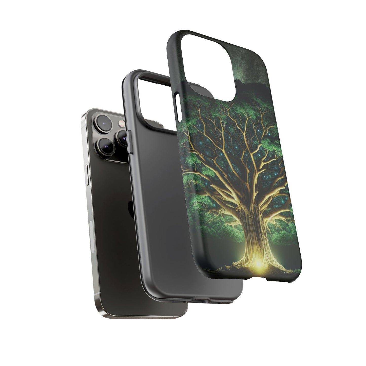 63B1 Tree of Life Nature Art Phone Case – Glossy or Matte Dual-Layer Cover for iPhone & Android