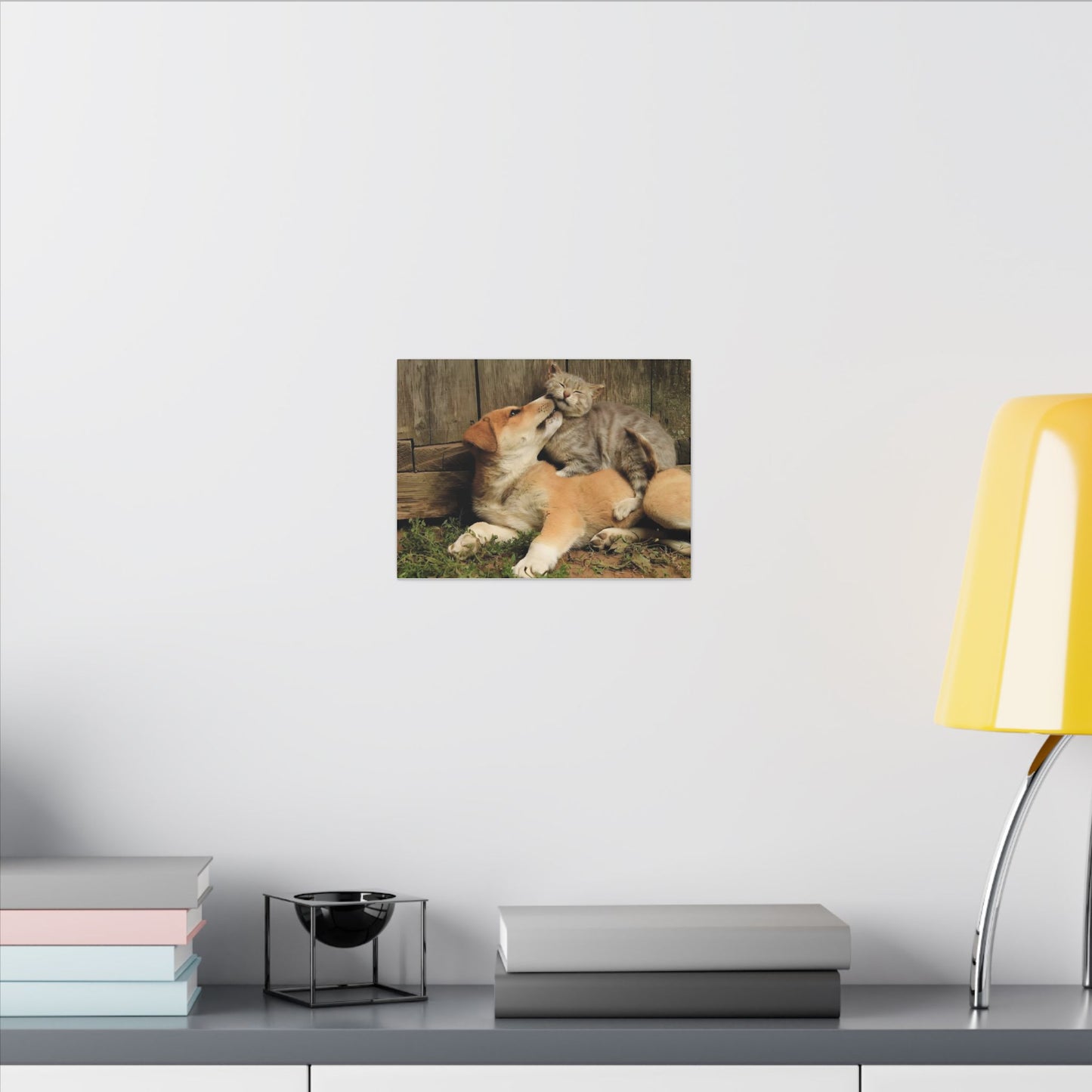 A0E Custom Pet Portrait Canvas – Personalized Wall Art from Your Pet’s Photo, Eco-Friendly Print on Wood Frame