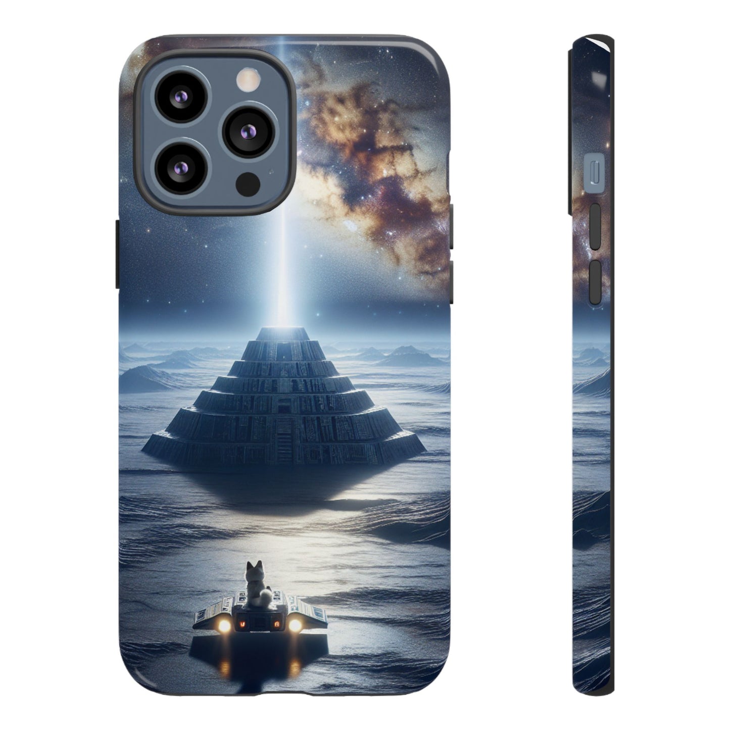 61C Akita Space Adventure Phone Case – Dual-Layer Protective Cover for iPhone & Android