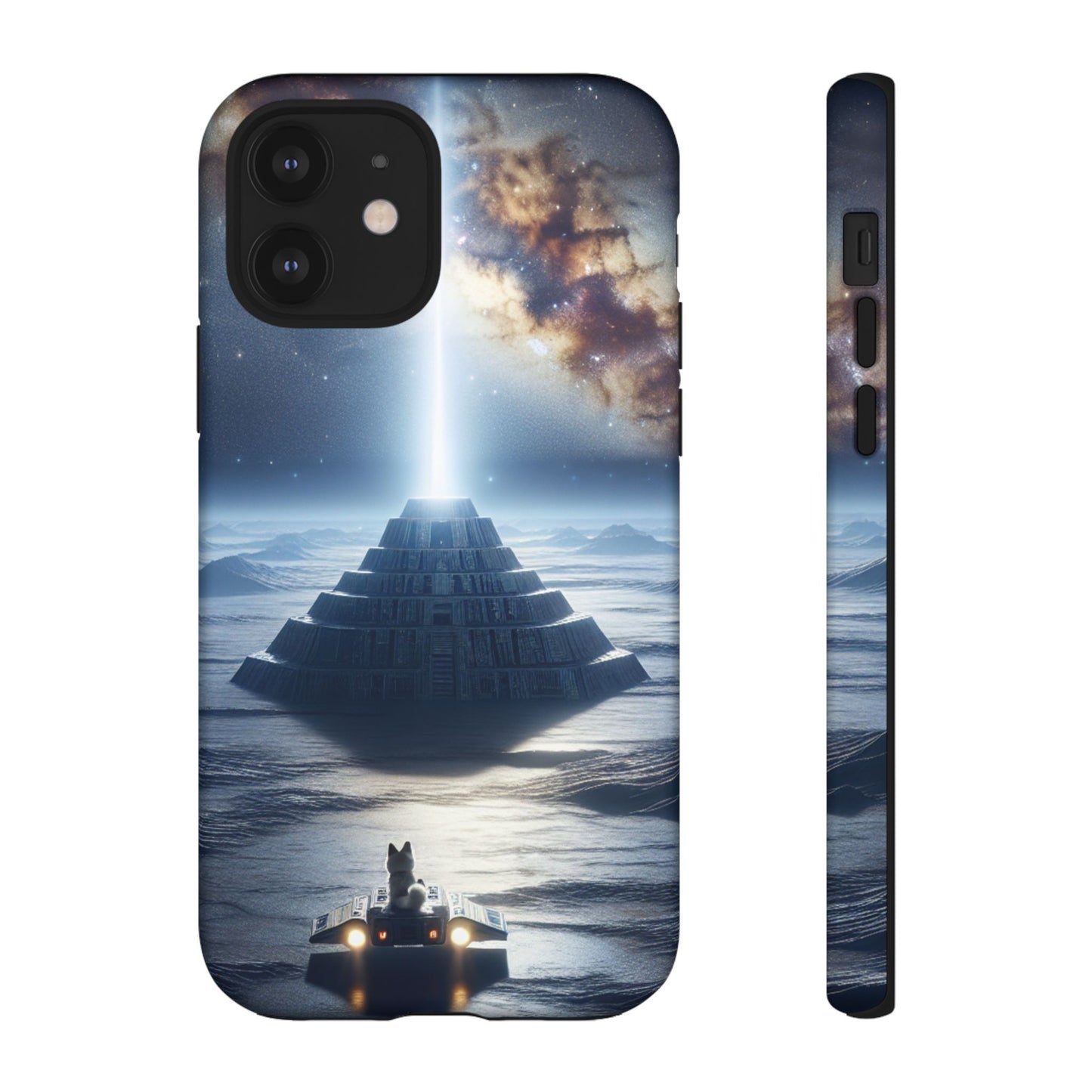 61C Akita Space Adventure Phone Case – Dual-Layer Protective Cover for iPhone & Android