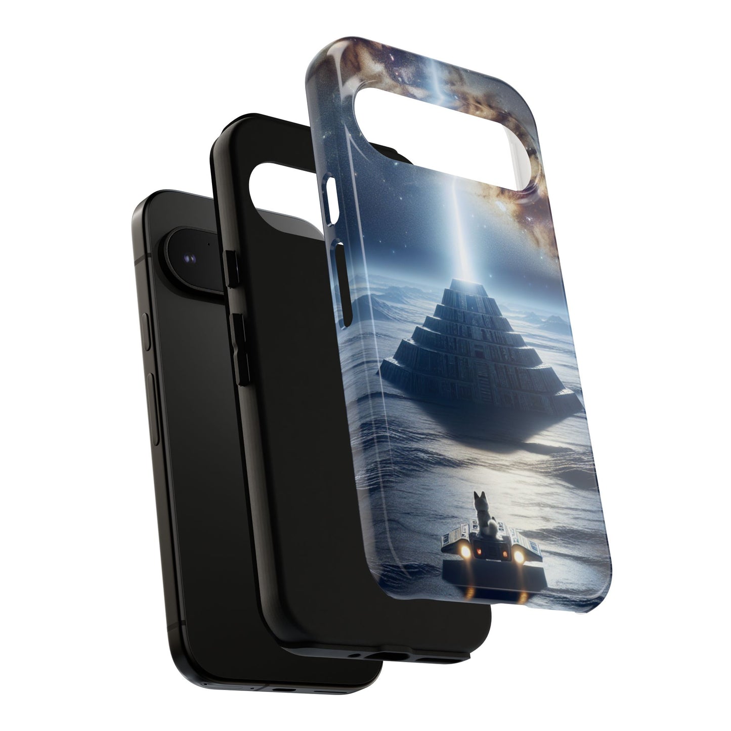 61C Akita Space Adventure Phone Case – Dual-Layer Protective Cover for iPhone & Android
