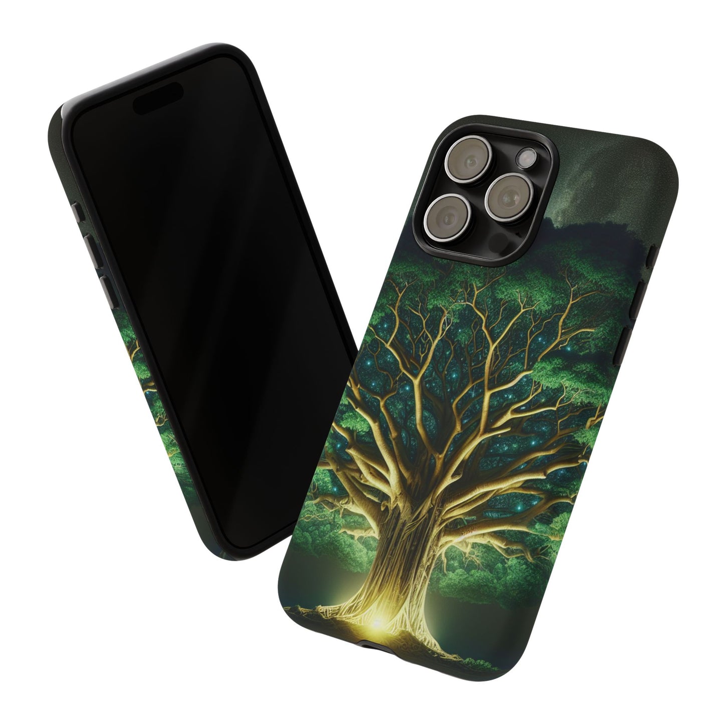 63B1 Tree of Life Nature Art Phone Case – Glossy or Matte Dual-Layer Cover for iPhone & Android