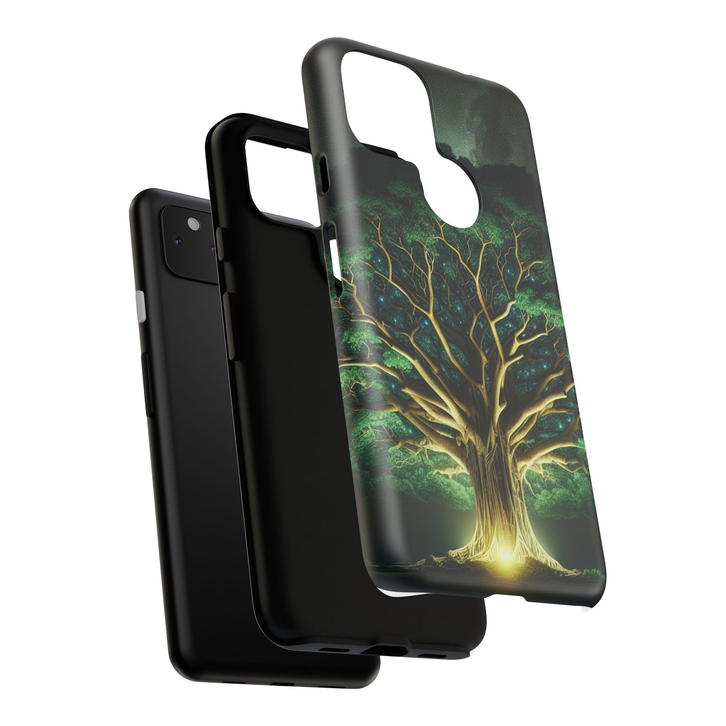 63B1 Tree of Life Nature Art Phone Case – Glossy or Matte Dual-Layer Cover for iPhone & Android