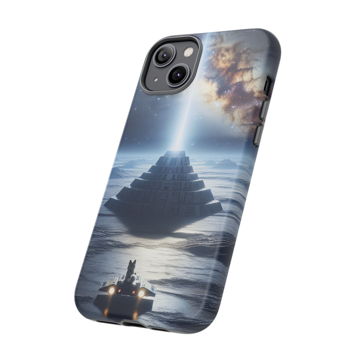 61C Akita Space Adventure Phone Case – Dual-Layer Protective Cover for iPhone & Android