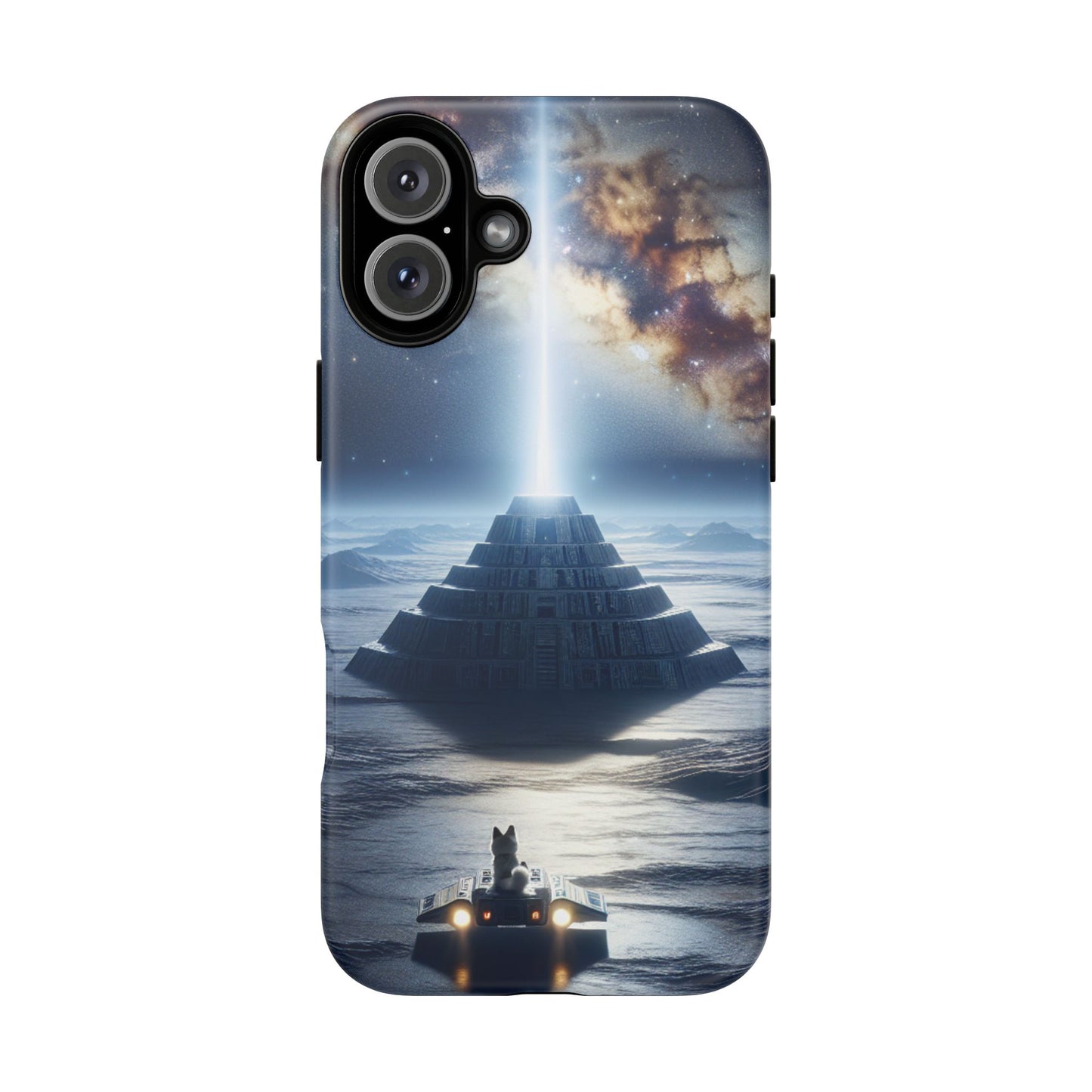 61C Akita Space Adventure Phone Case – Dual-Layer Protective Cover for iPhone & Android