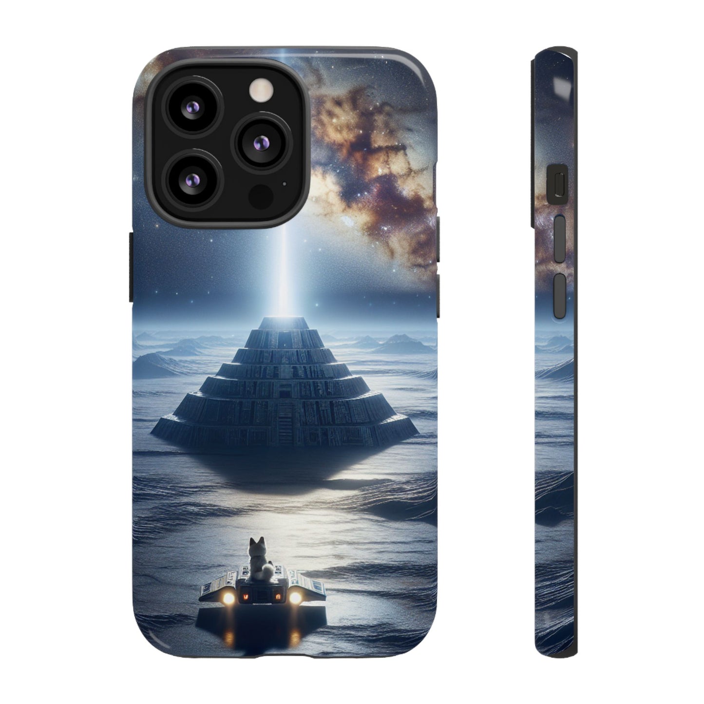 61C Akita Space Adventure Phone Case – Dual-Layer Protective Cover for iPhone & Android
