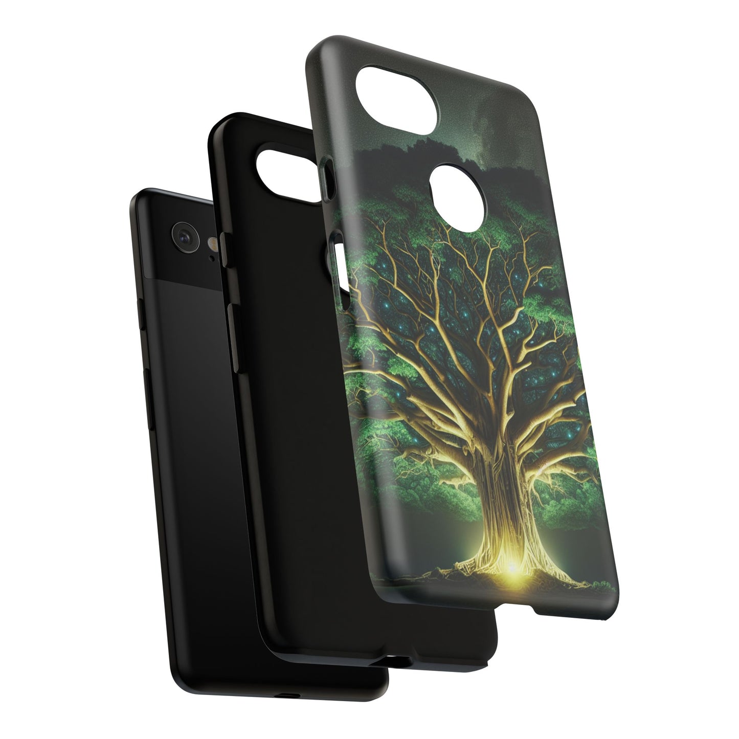 63B1 Tree of Life Nature Art Phone Case – Glossy or Matte Dual-Layer Cover for iPhone & Android