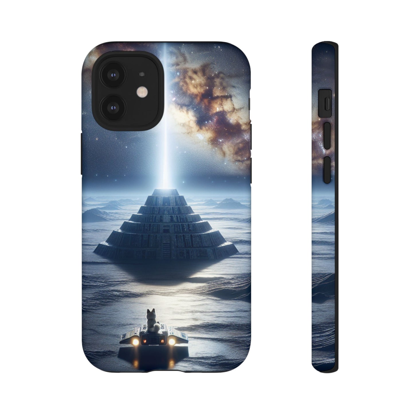 61C Akita Space Adventure Phone Case – Dual-Layer Protective Cover for iPhone & Android