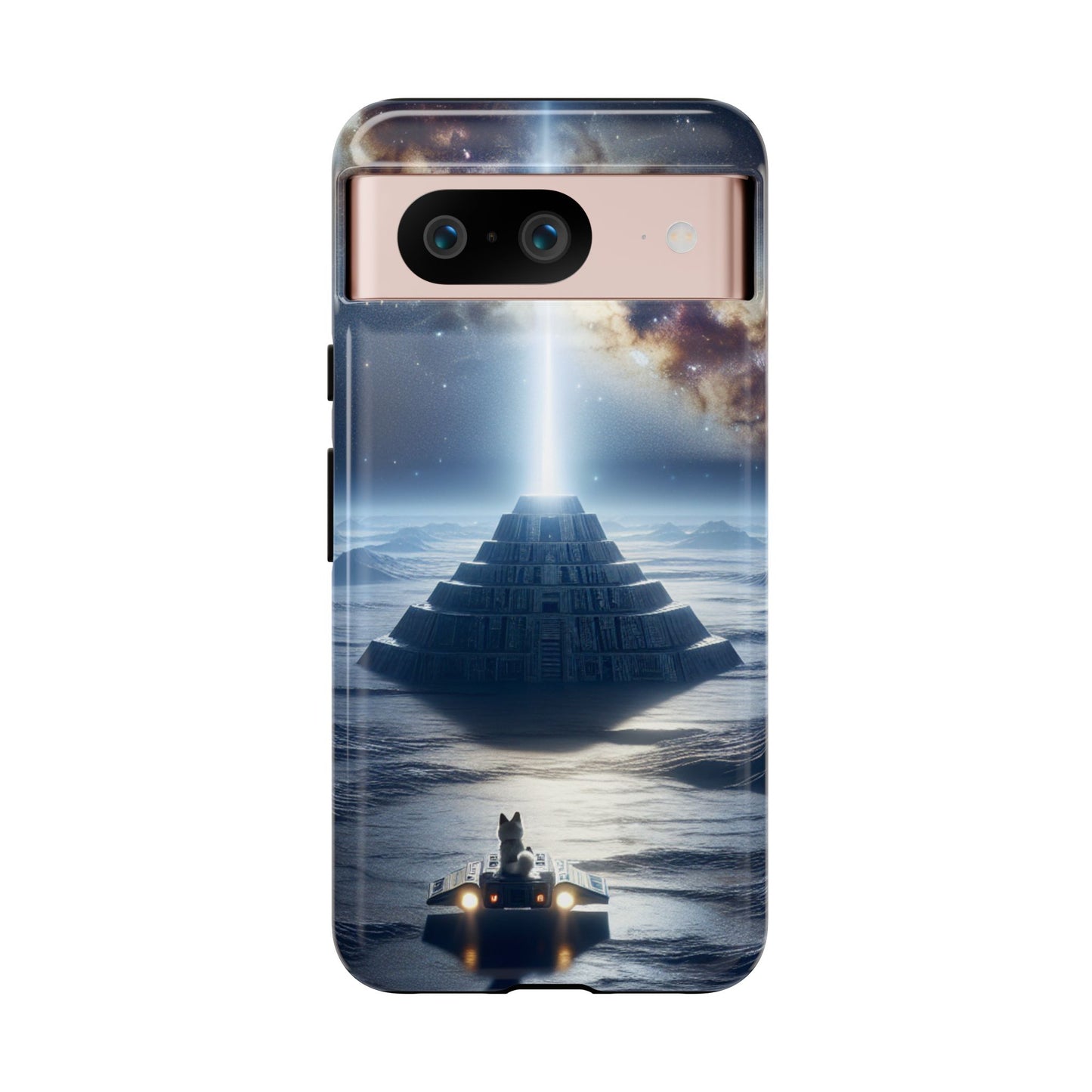 61C Akita Space Adventure Phone Case – Dual-Layer Protective Cover for iPhone & Android