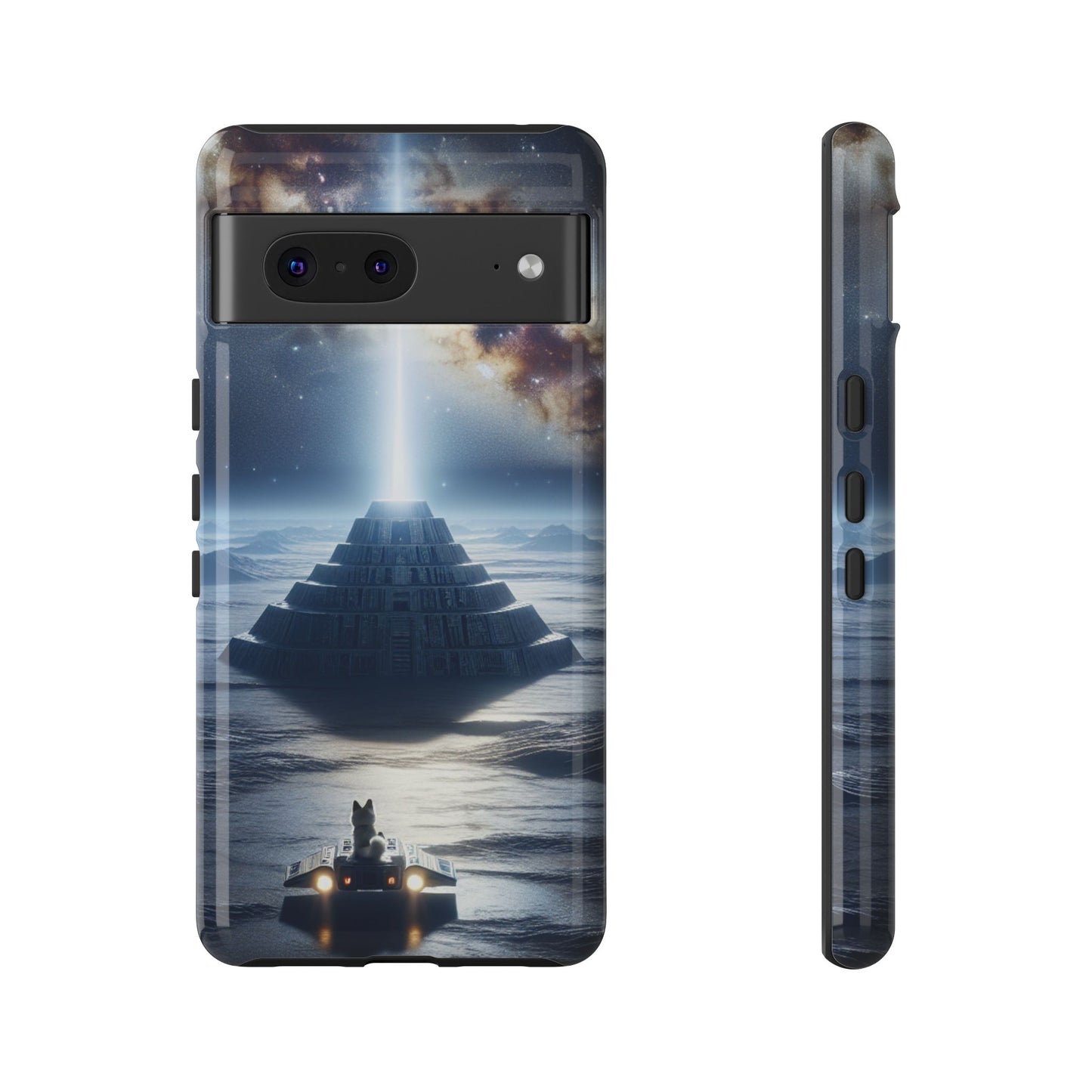 61C Akita Space Adventure Phone Case – Dual-Layer Protective Cover for iPhone & Android