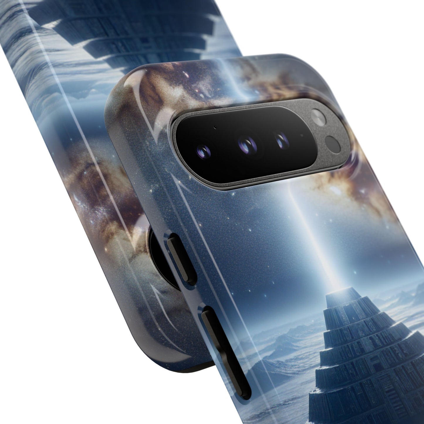 61C Akita Space Adventure Phone Case – Dual-Layer Protective Cover for iPhone & Android
