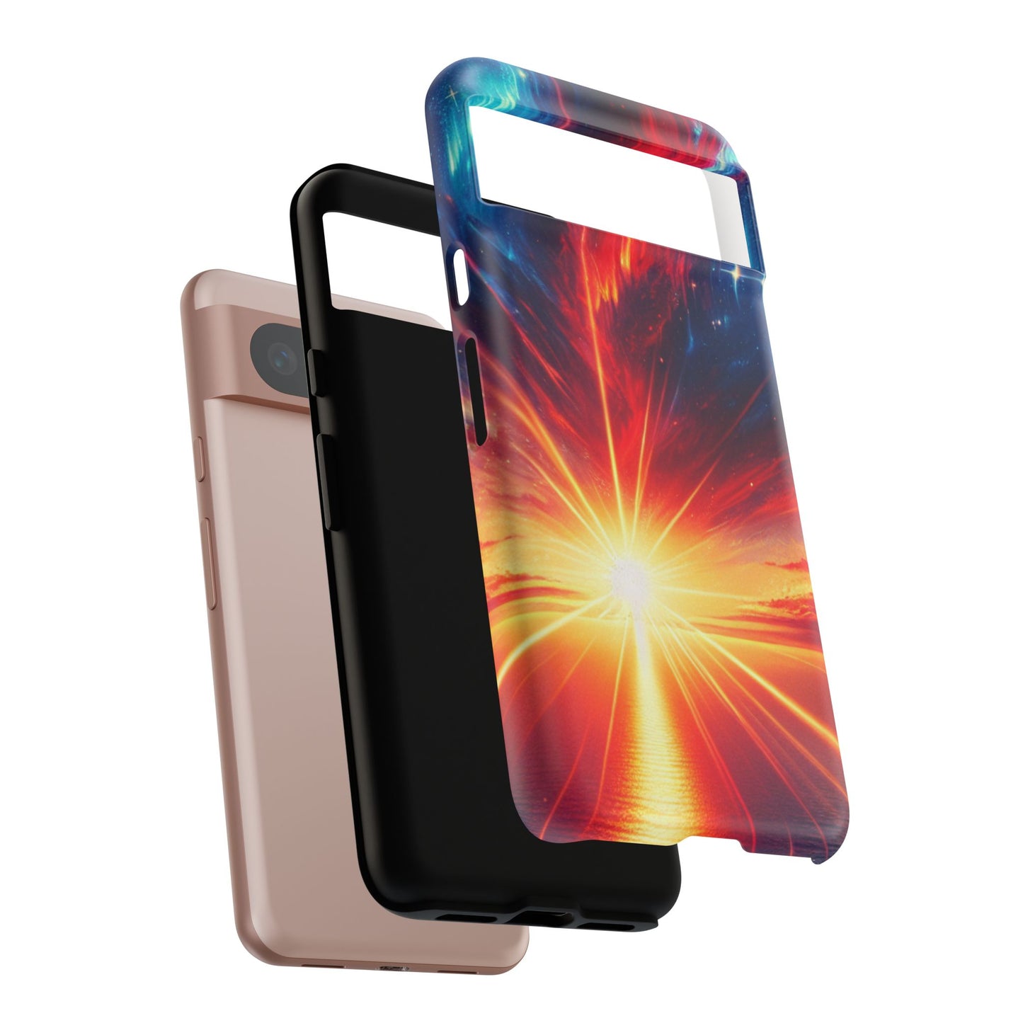 63B2 Sunrise Landscape Art Phone Case – Glossy or Matte Dual-Layer Cover for iPhone & Android