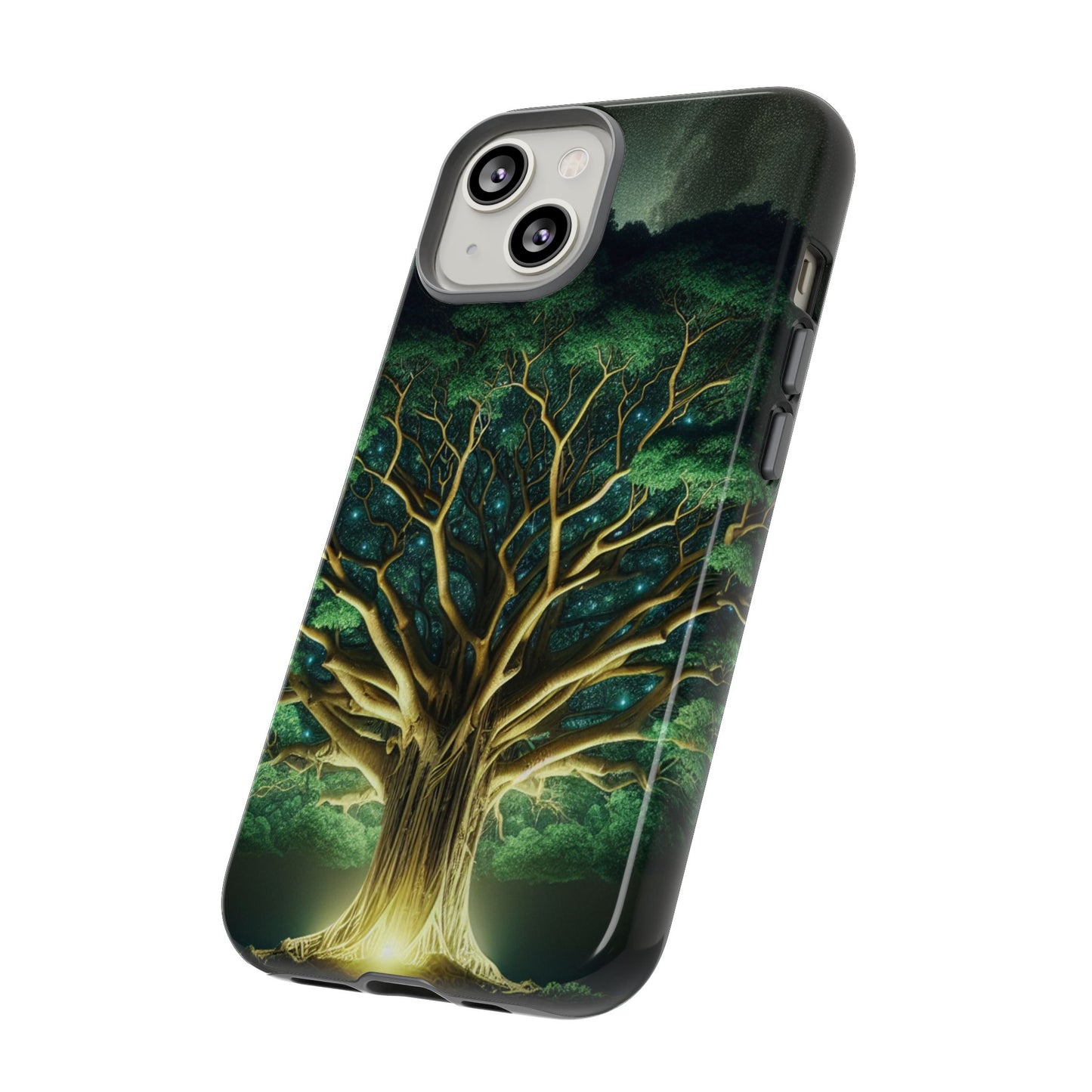 63B1 Tree of Life Nature Art Phone Case – Glossy or Matte Dual-Layer Cover for iPhone & Android