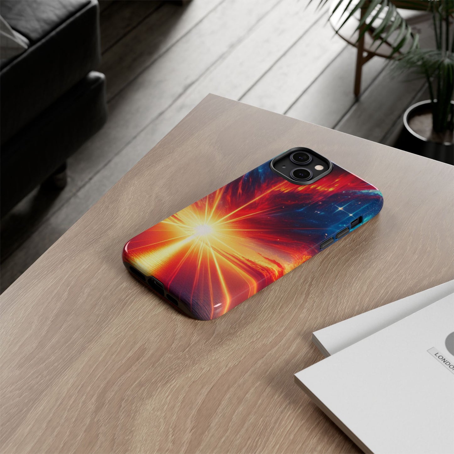 63B2 Sunrise Landscape Art Phone Case – Glossy or Matte Dual-Layer Cover for iPhone & Android