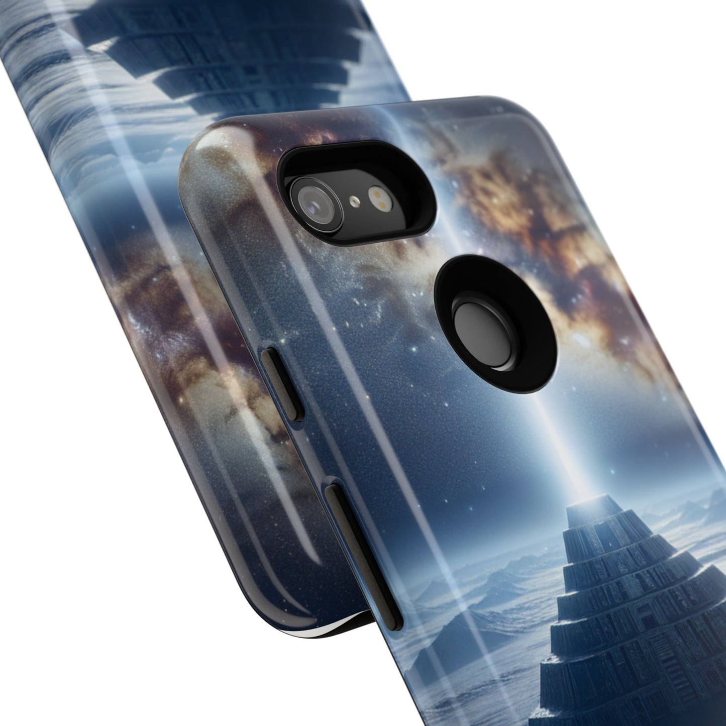 61C Akita Space Adventure Phone Case – Dual-Layer Protective Cover for iPhone & Android