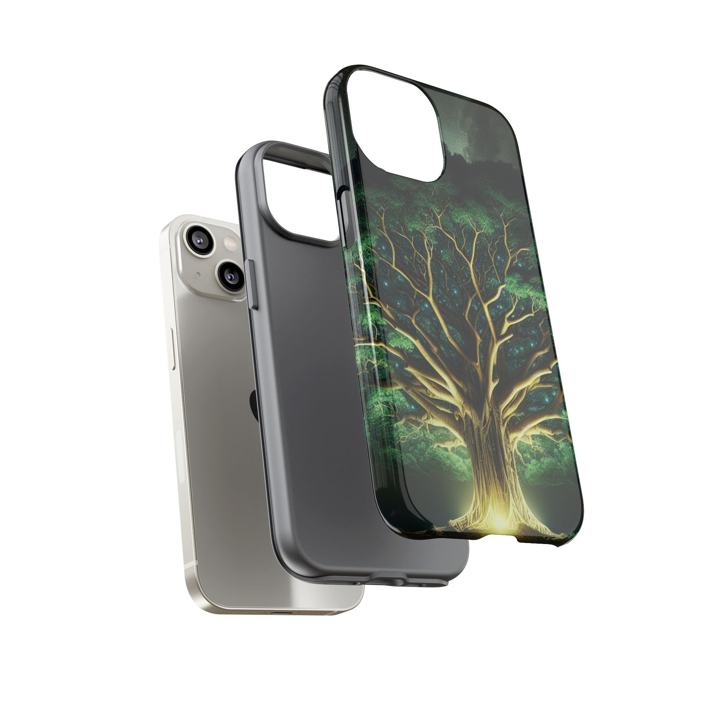 63B1 Tree of Life Nature Art Phone Case – Glossy or Matte Dual-Layer Cover for iPhone & Android
