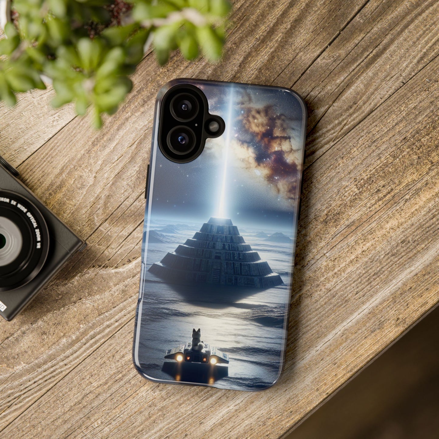 61C Akita Space Adventure Phone Case – Dual-Layer Protective Cover for iPhone & Android