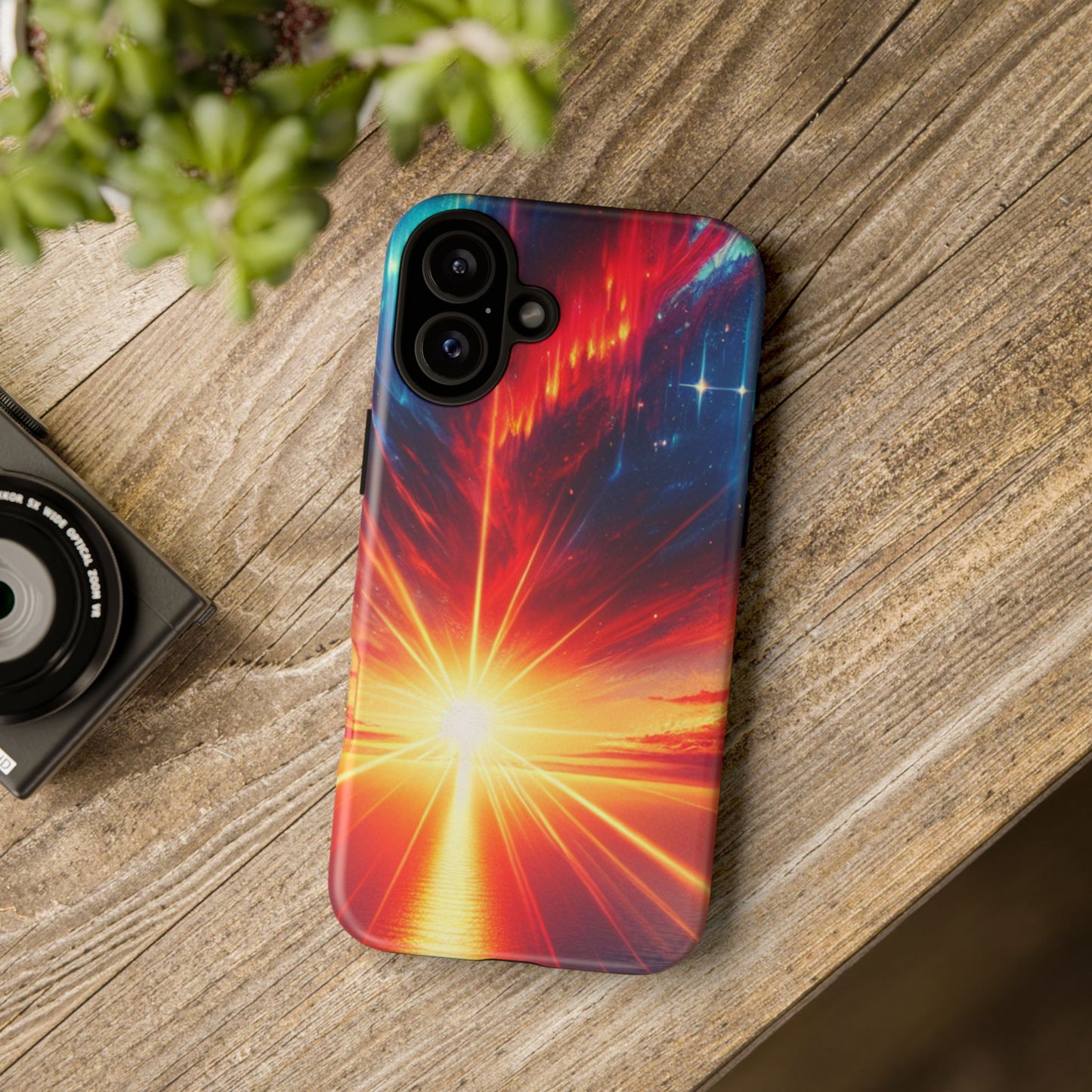 63B2 Sunrise Landscape Art Phone Case – Glossy or Matte Dual-Layer Cover for iPhone & Android