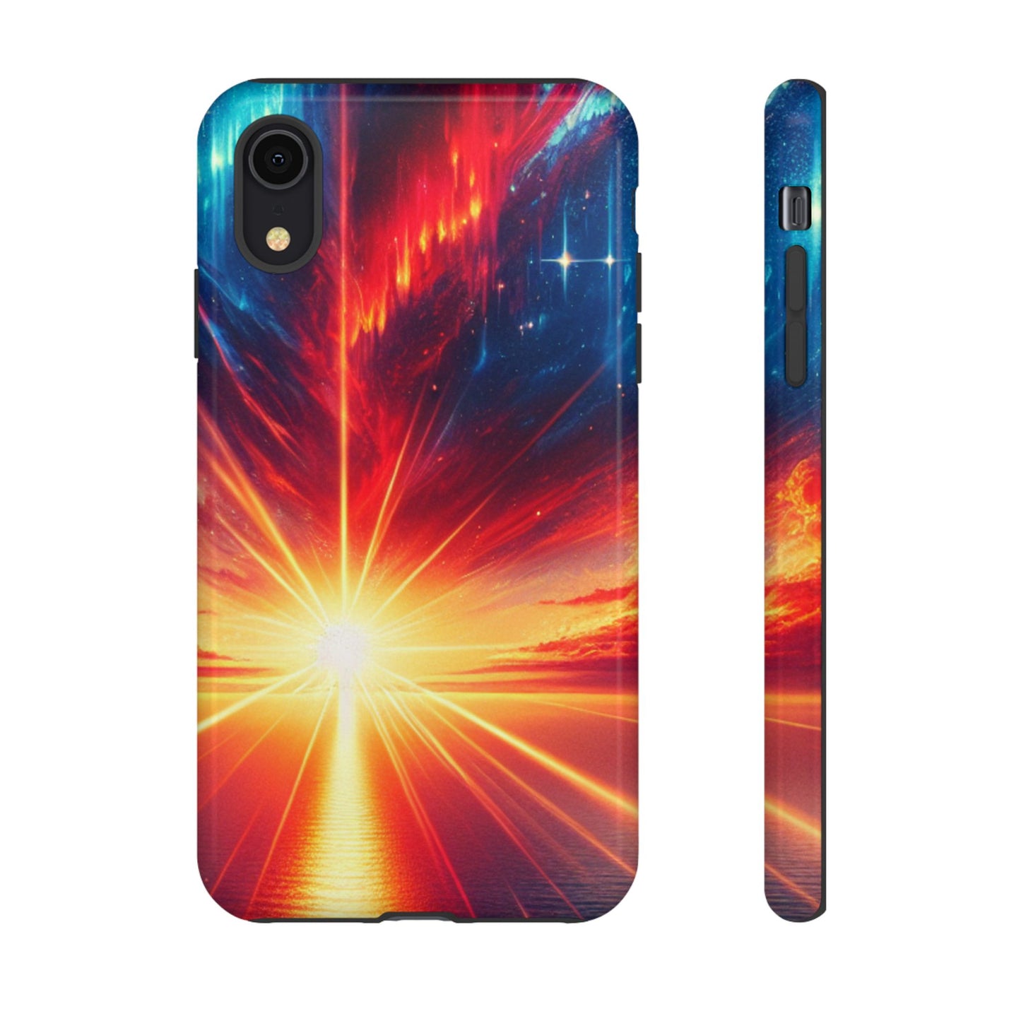 63B2 Sunrise Landscape Art Phone Case – Glossy or Matte Dual-Layer Cover for iPhone & Android