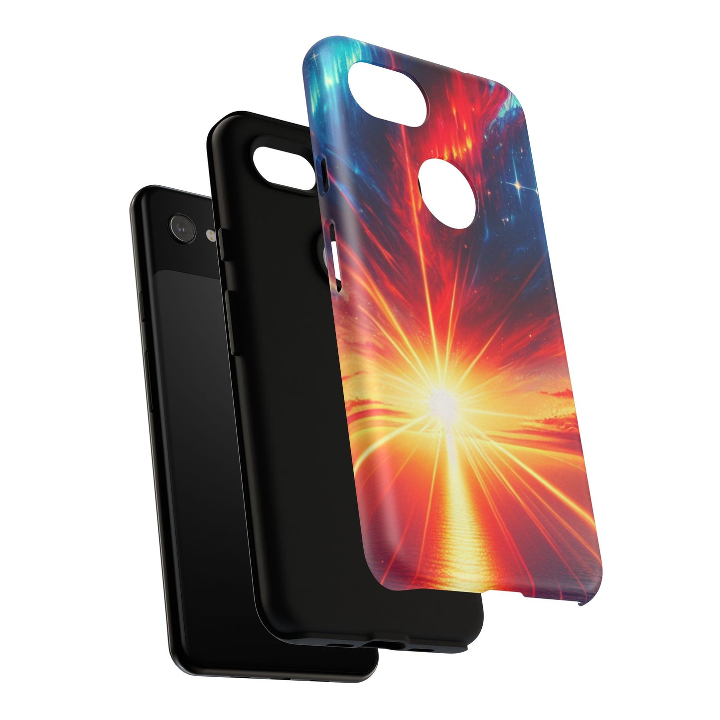 63B2 Sunrise Landscape Art Phone Case – Glossy or Matte Dual-Layer Cover for iPhone & Android